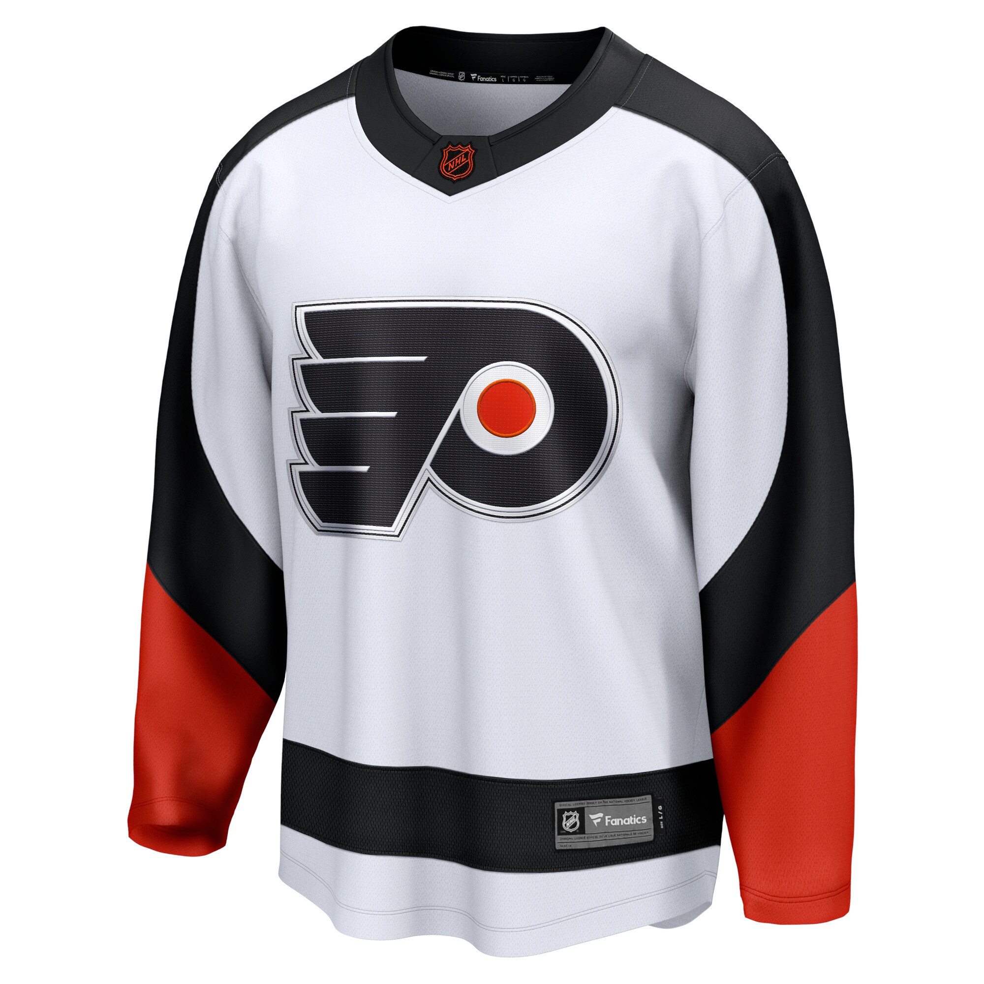 Alternative view of Men's Philadelphia Flyers White Special Edition 2.0 Breakaway Blank Hockey Jersey - JS980 