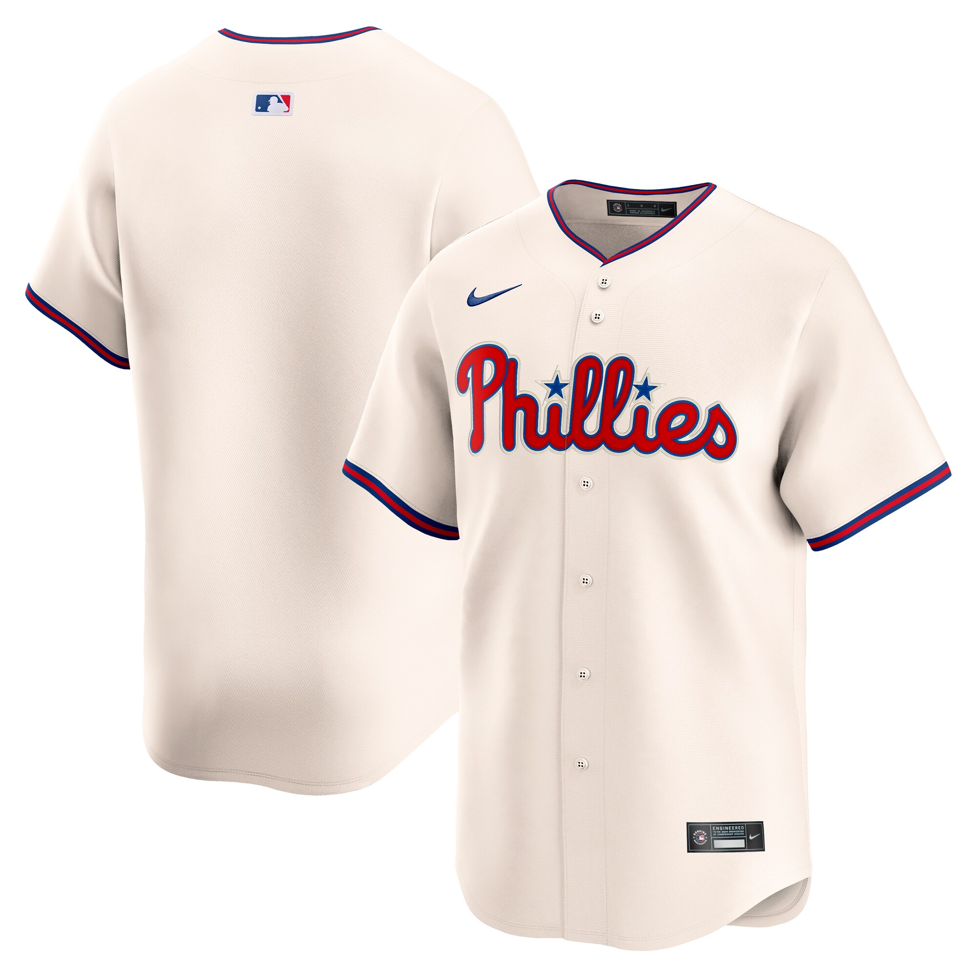 Men's Philadelphia Phillies Cream Alternate Limited Baseball Jersey 