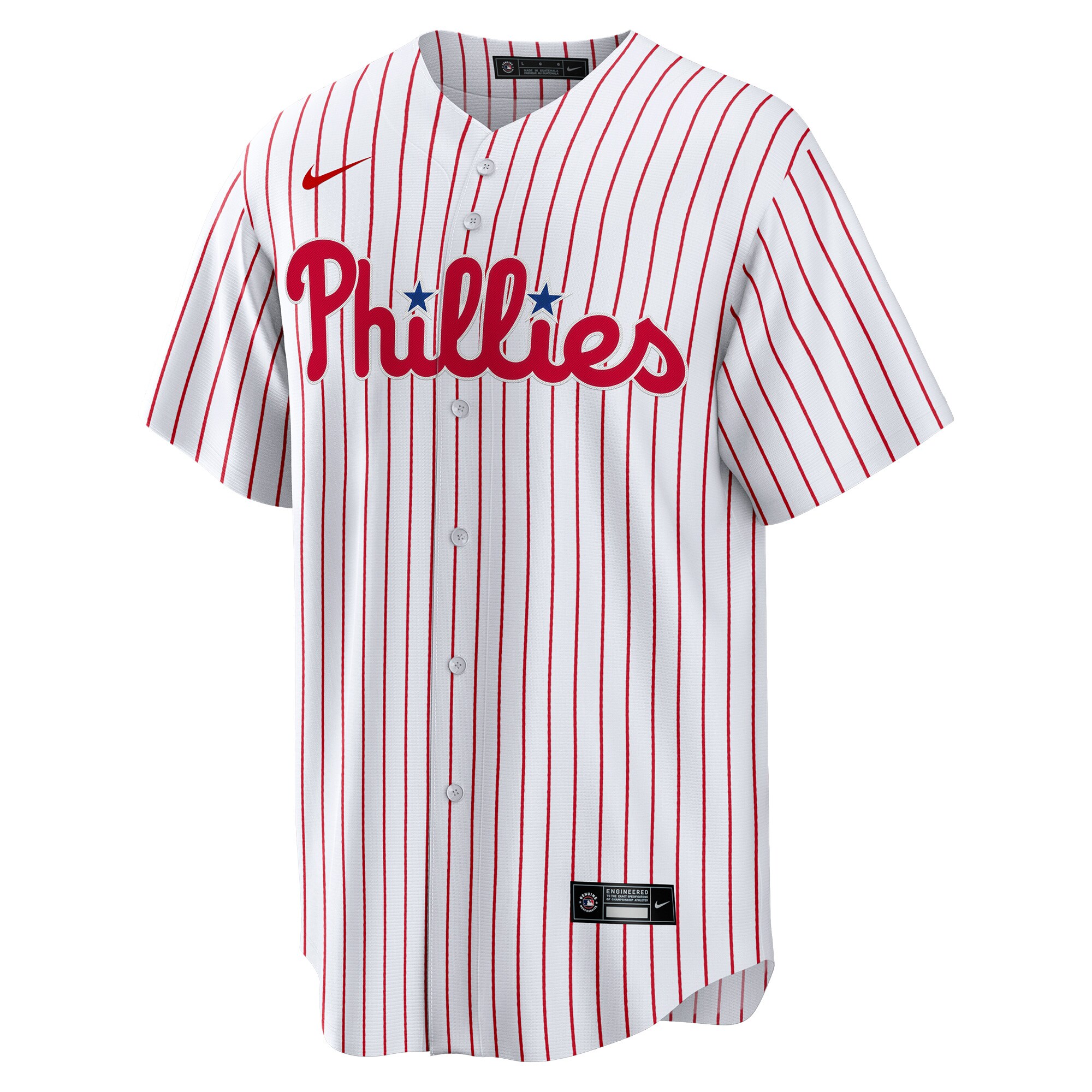 Alternative view of Men's Philadelphia Phillies José Alvarado White Home Player Baseball Jersey 