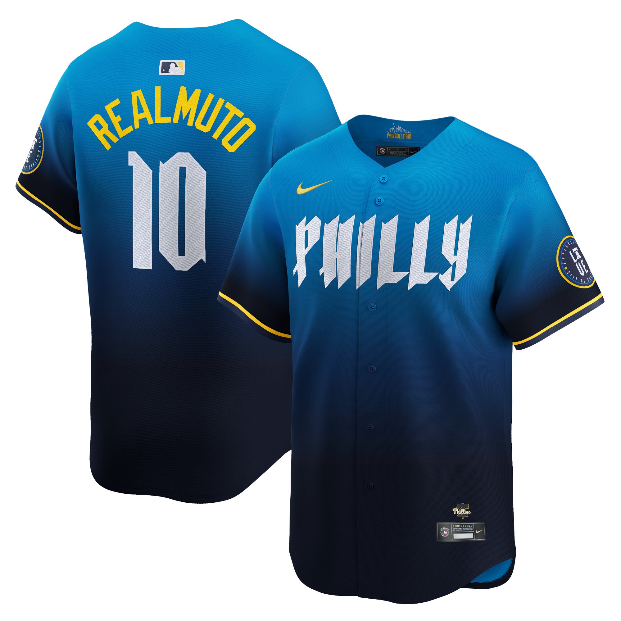 Men's Philadelphia Phillies J.T. Realmuto Blue 2024 City Connect Limited Player Baseball Jersey 