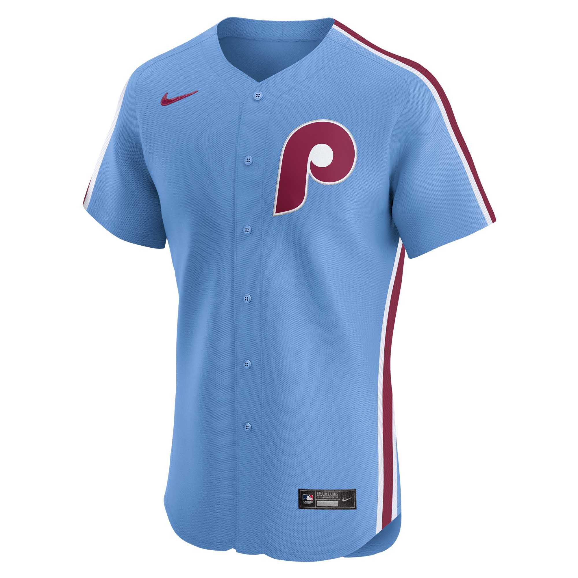 Alternative view of Men's Philadelphia Phillies Royal Alternate Elite Baseball Jersey 