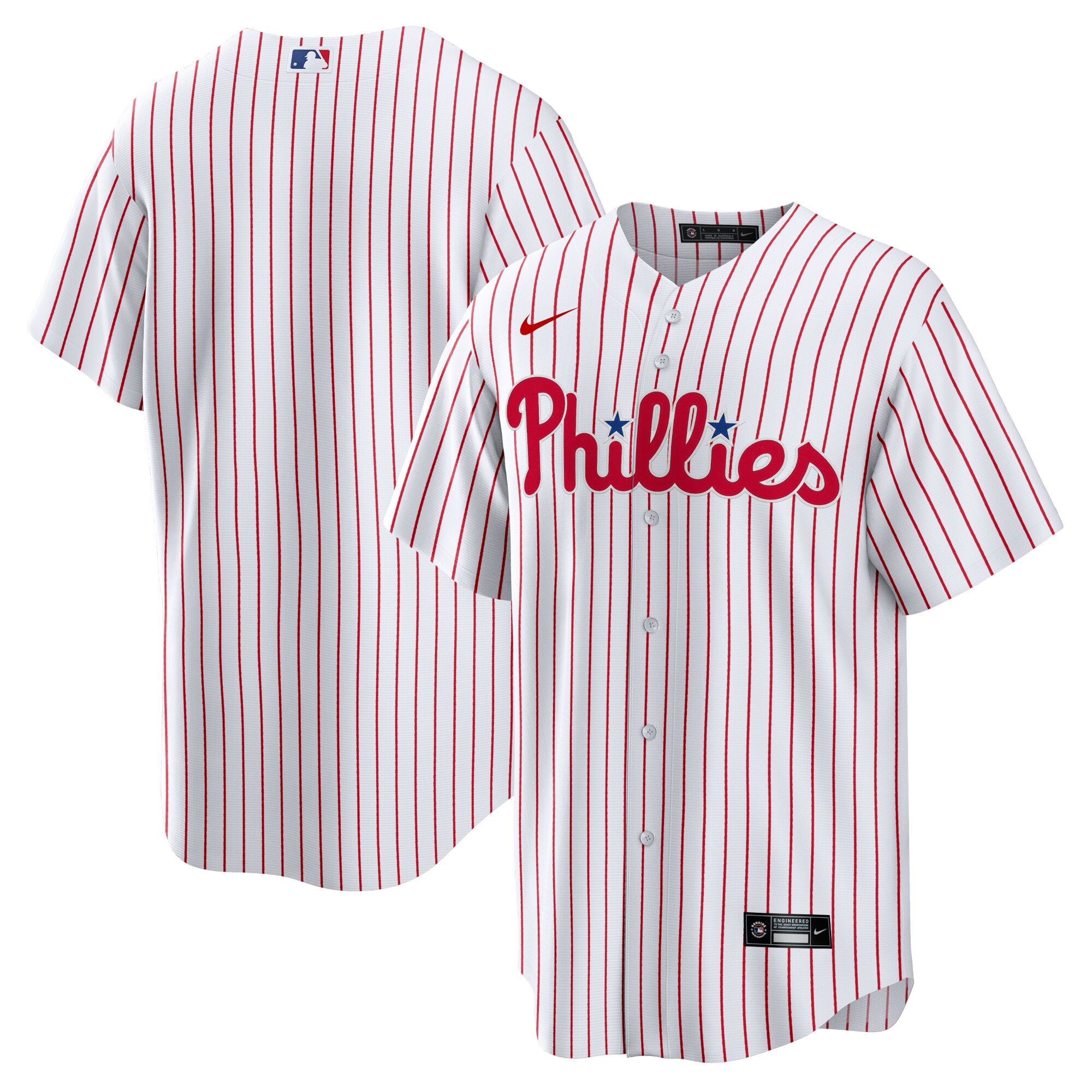 Men's Philadelphia Phillies White Home Team Baseball Jersey 