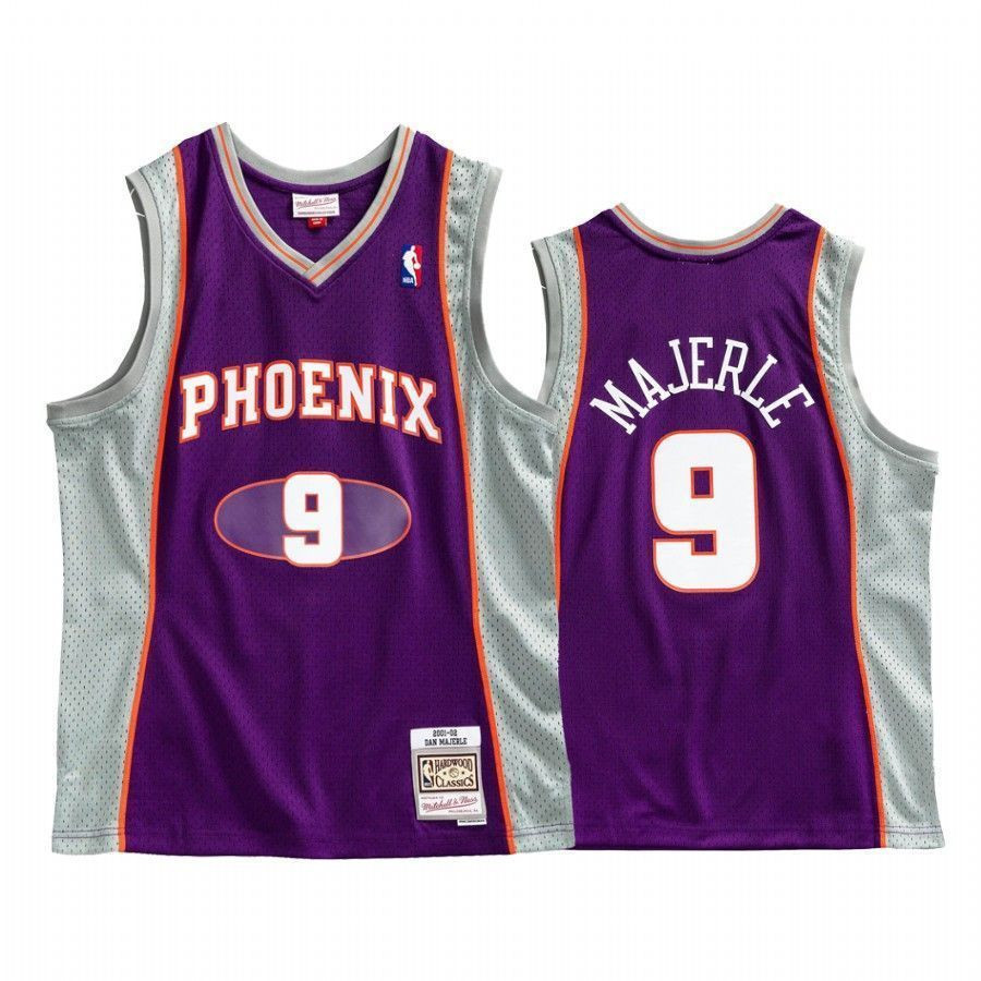 Men's Phoenix Suns Dan Majerle 9 Purple Hardwood Classics Basketball Jersey - JS872 