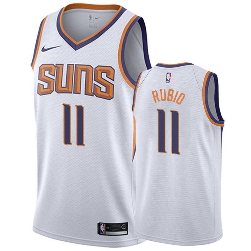 Men's Phoenix Suns Ricky Rubio 11 Association Basketball Jersey - JS277 