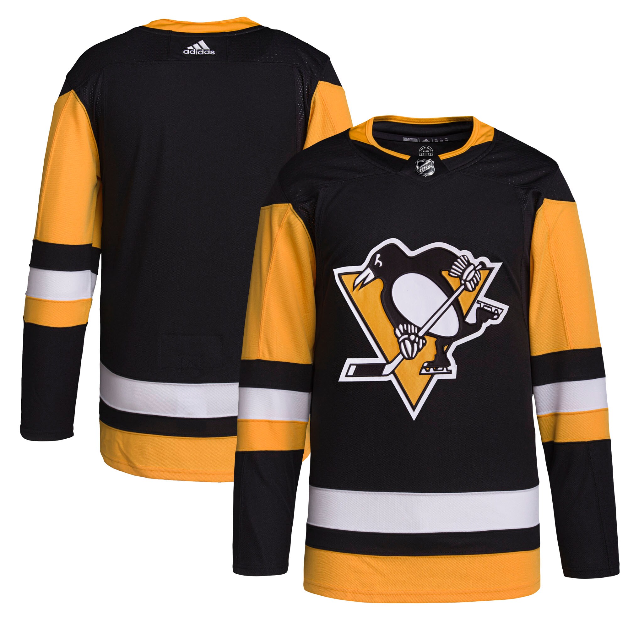 Men's Pittsburgh Penguins Black Home Primegreen Hockey Jersey - JS478 