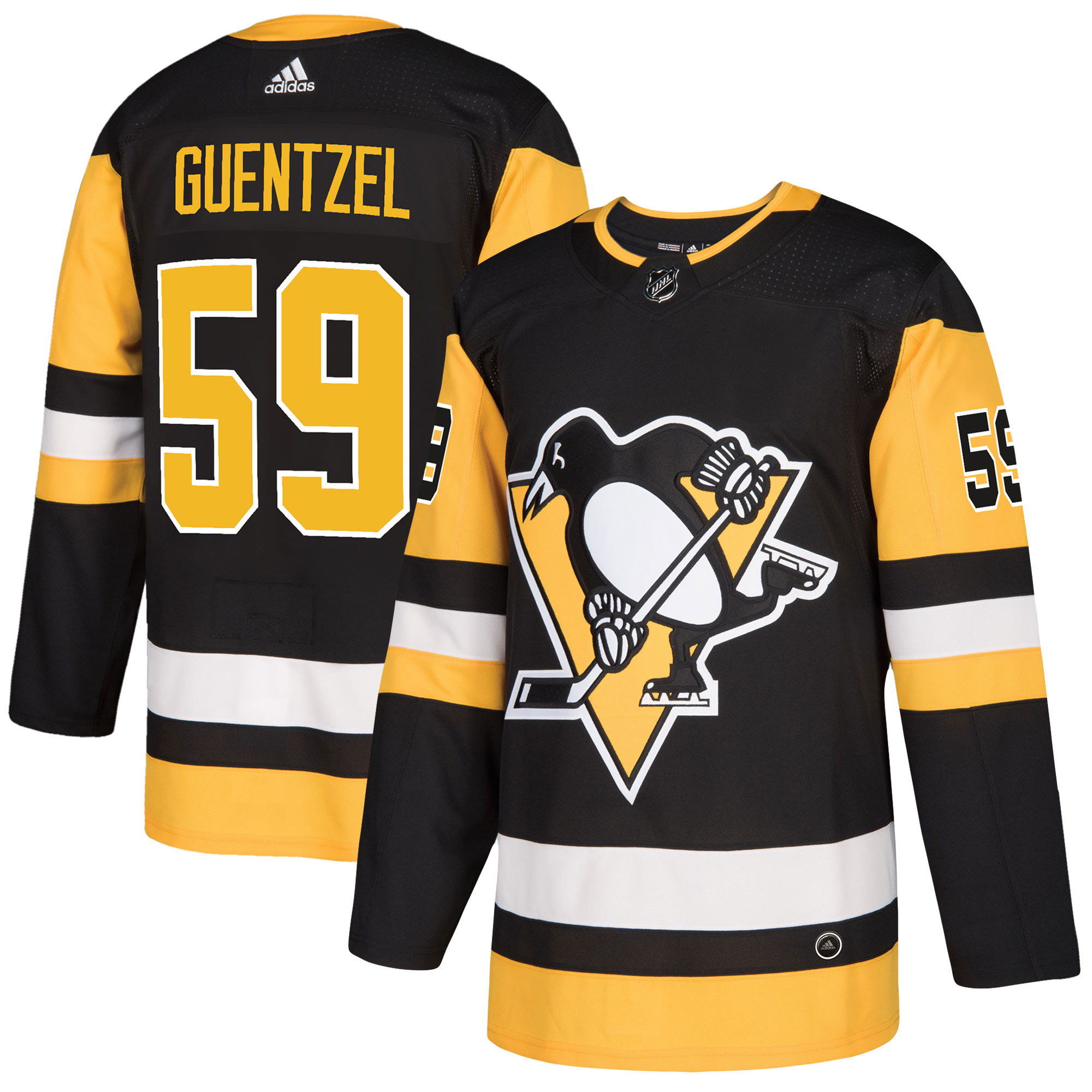 Men's Pittsburgh Penguins Jake Guentzel Black Player Hockey Jersey - JS757 