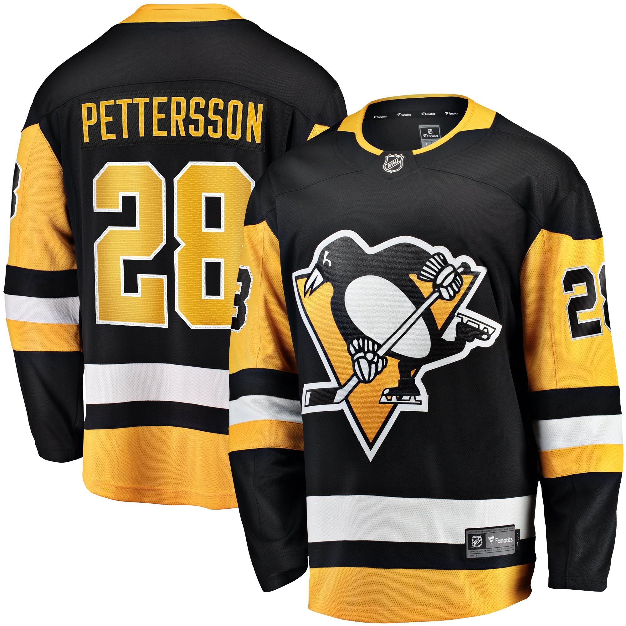 Men's Pittsburgh Penguins Marcus Pettersson Black Home Breakaway Hockey Jersey - JS233 