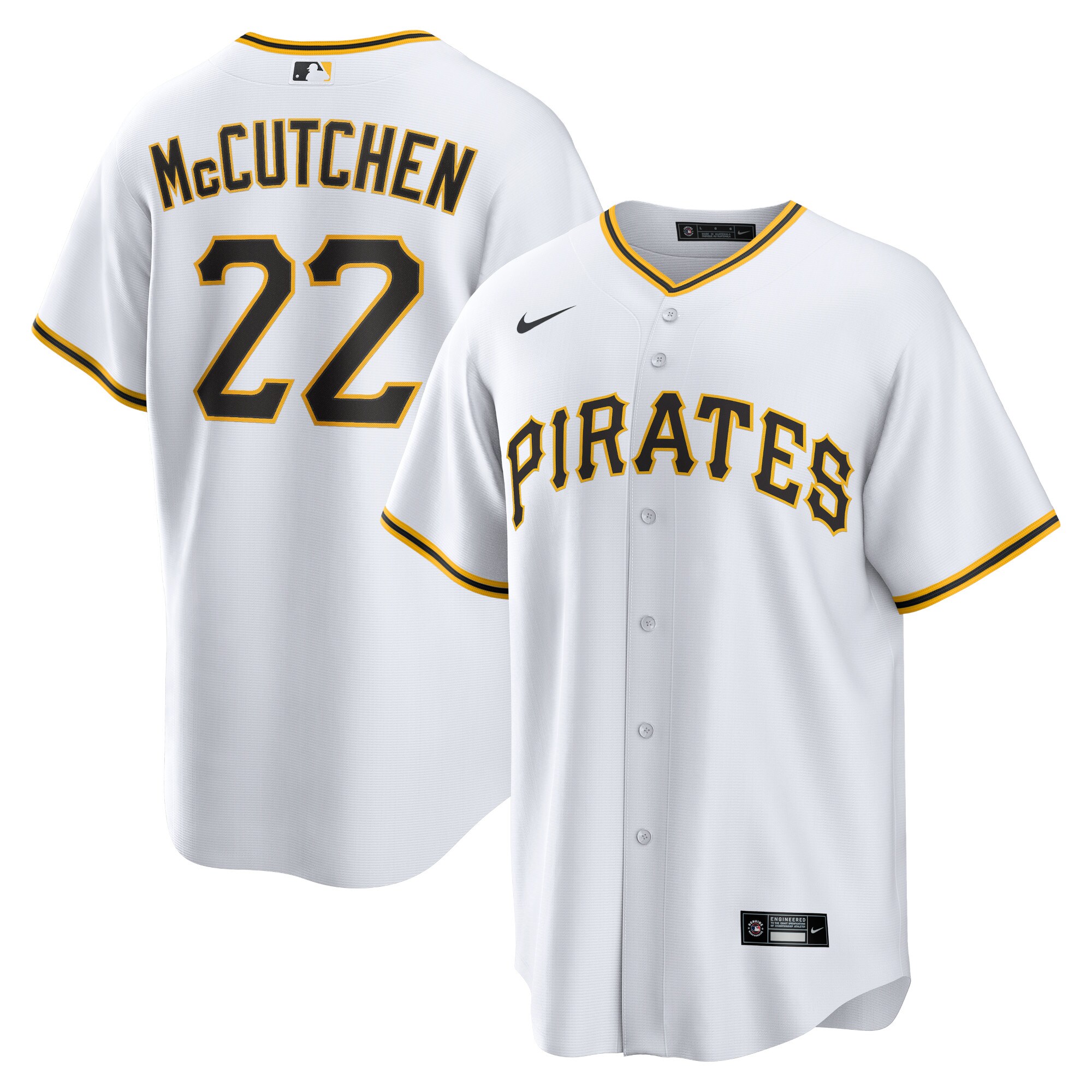 Men's Pittsburgh Pirates Andrew McCutchen White Player Jersey 