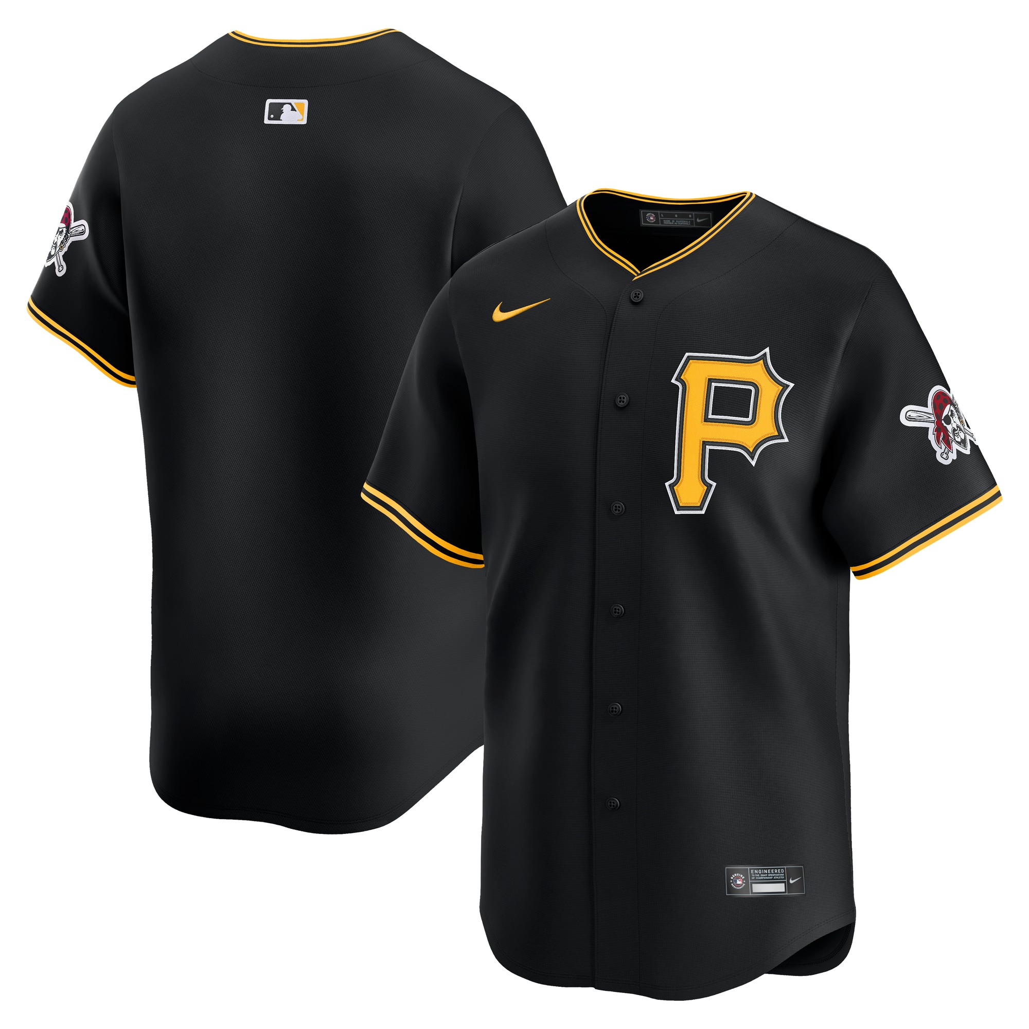 Men's Pittsburgh Pirates Black Alternate Limited Jersey 