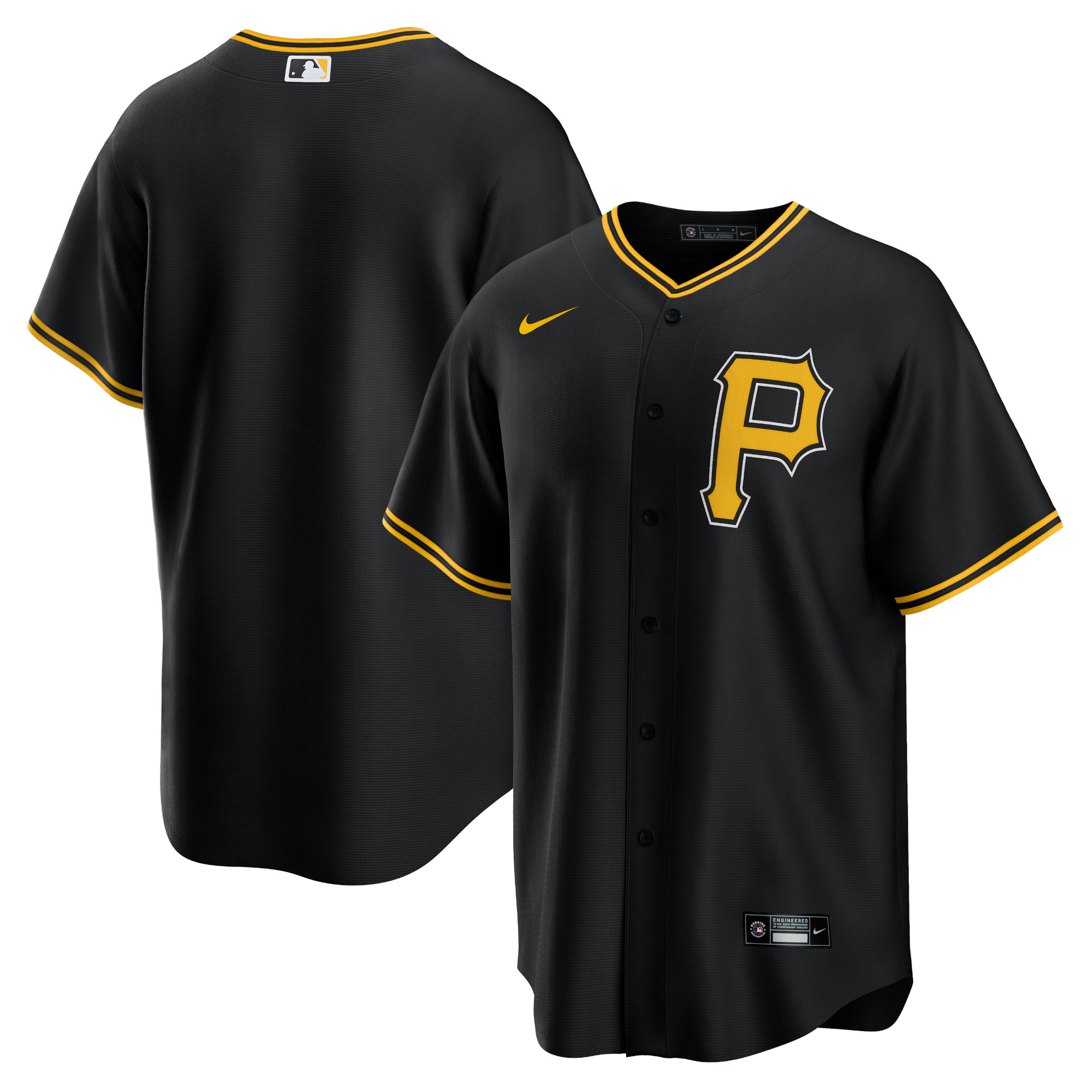 Men's Pittsburgh Pirates Black Alternate Team Jersey 