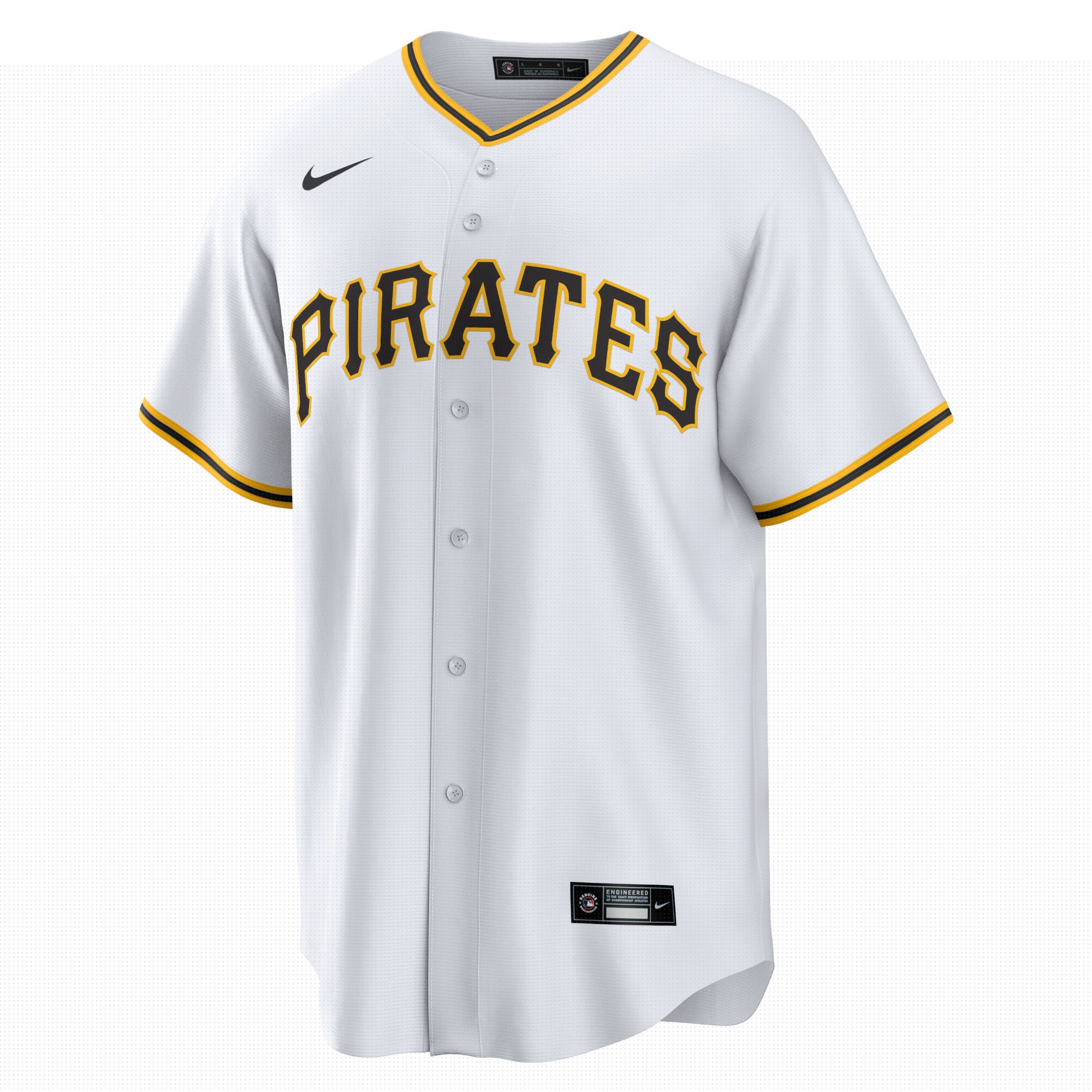 Alternative view of Men's Pittsburgh Pirates Bryan Reynolds White Player Baseball Jersey 