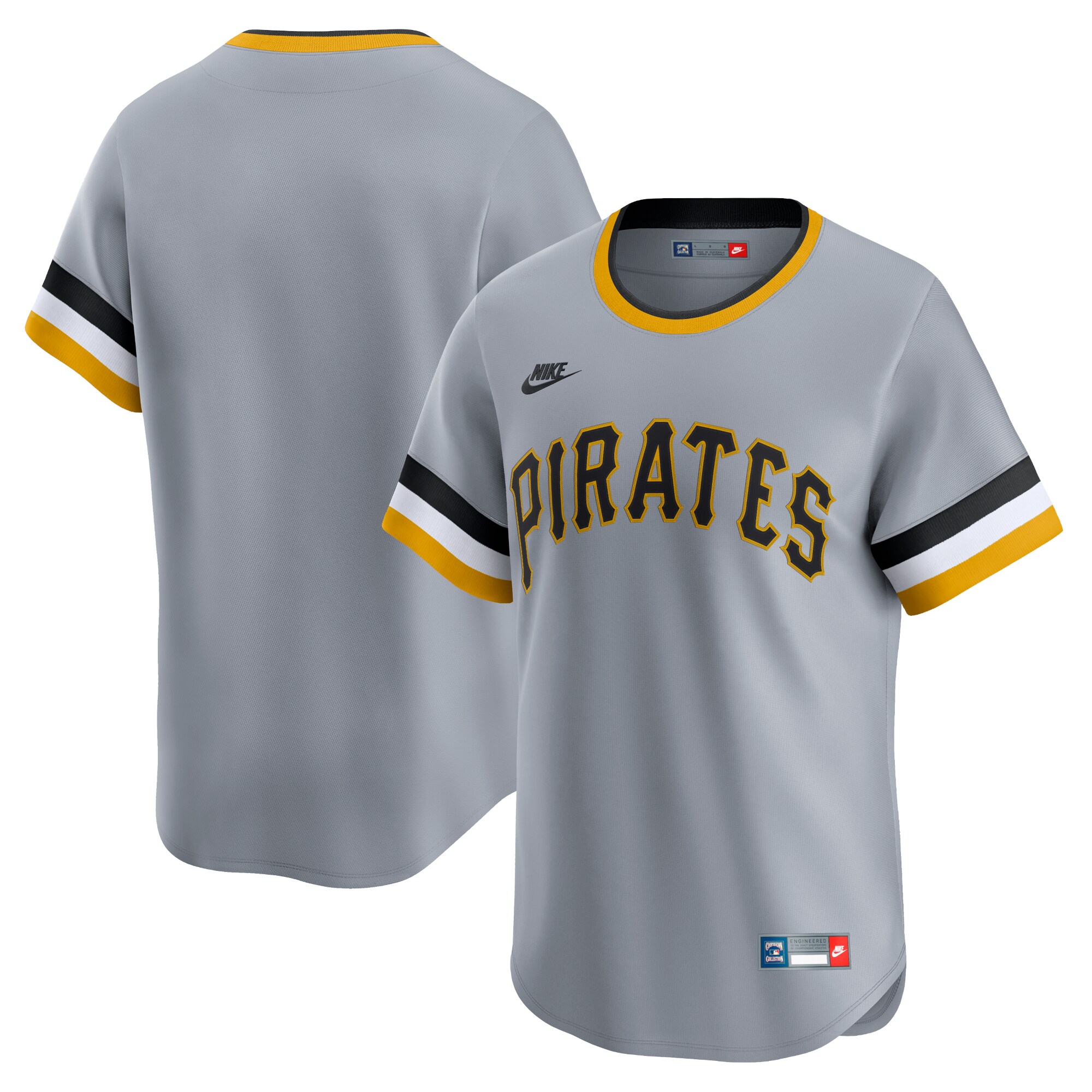 Men's Pittsburgh Pirates Gray Cooperstown Collection Limited Baseball Jersey 