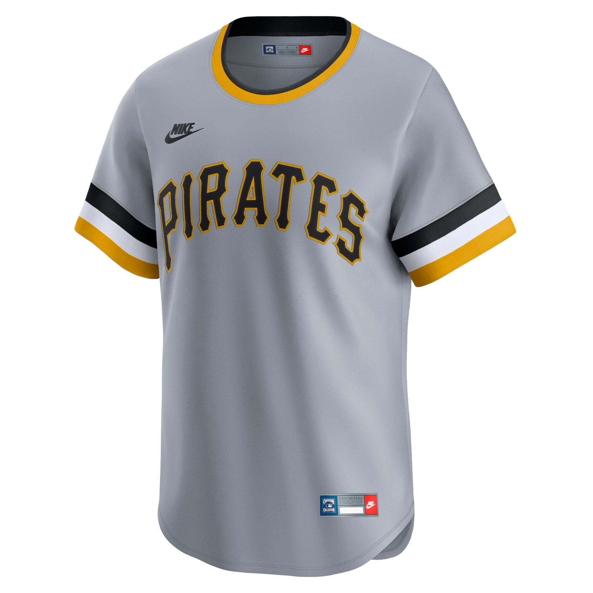 Alternative view of Men's Pittsburgh Pirates Gray Cooperstown Collection Limited Baseball Jersey 