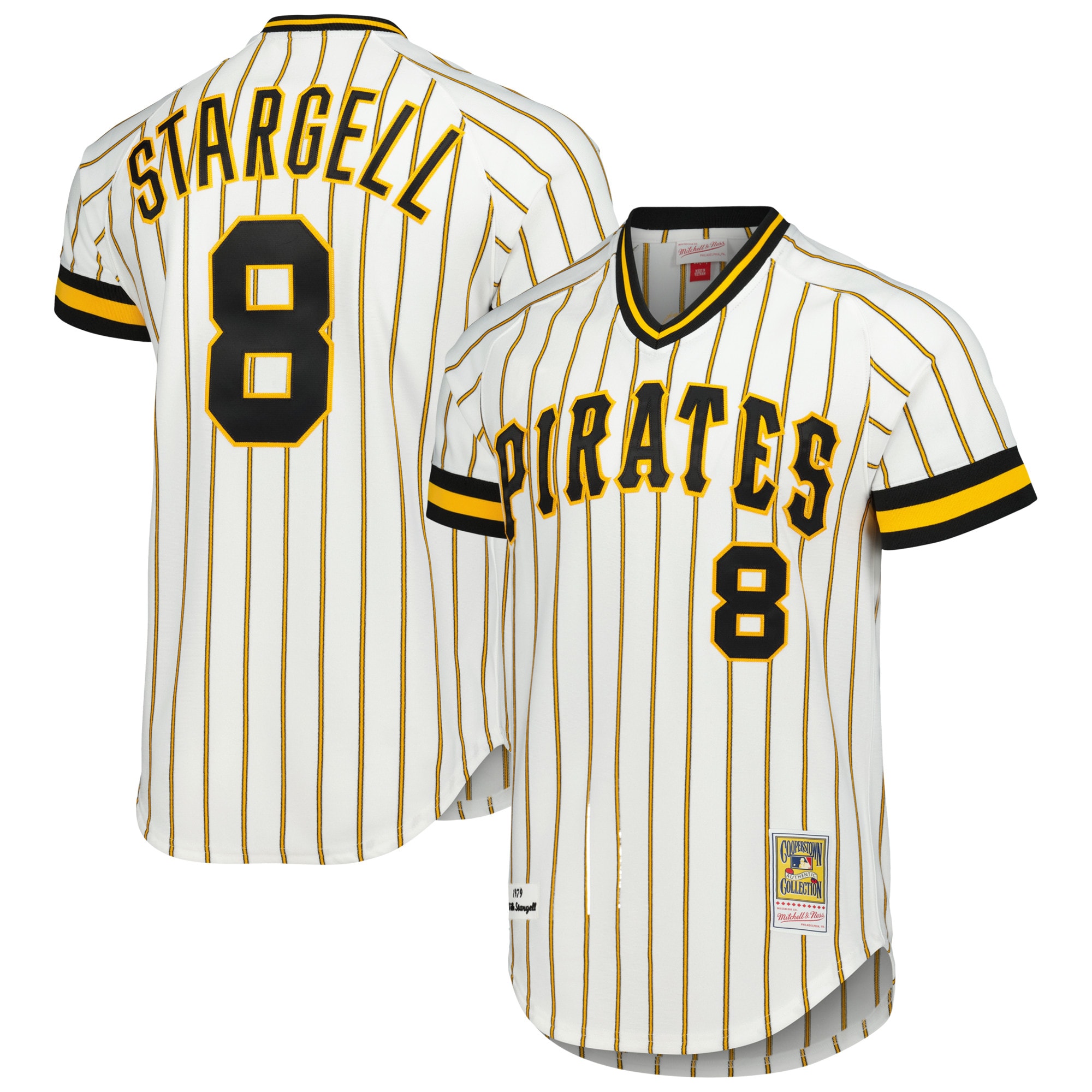Men's Pittsburgh Pirates Willie Stargell Mitchell & Ness White Cooperstown Collection 1979 Jersey 