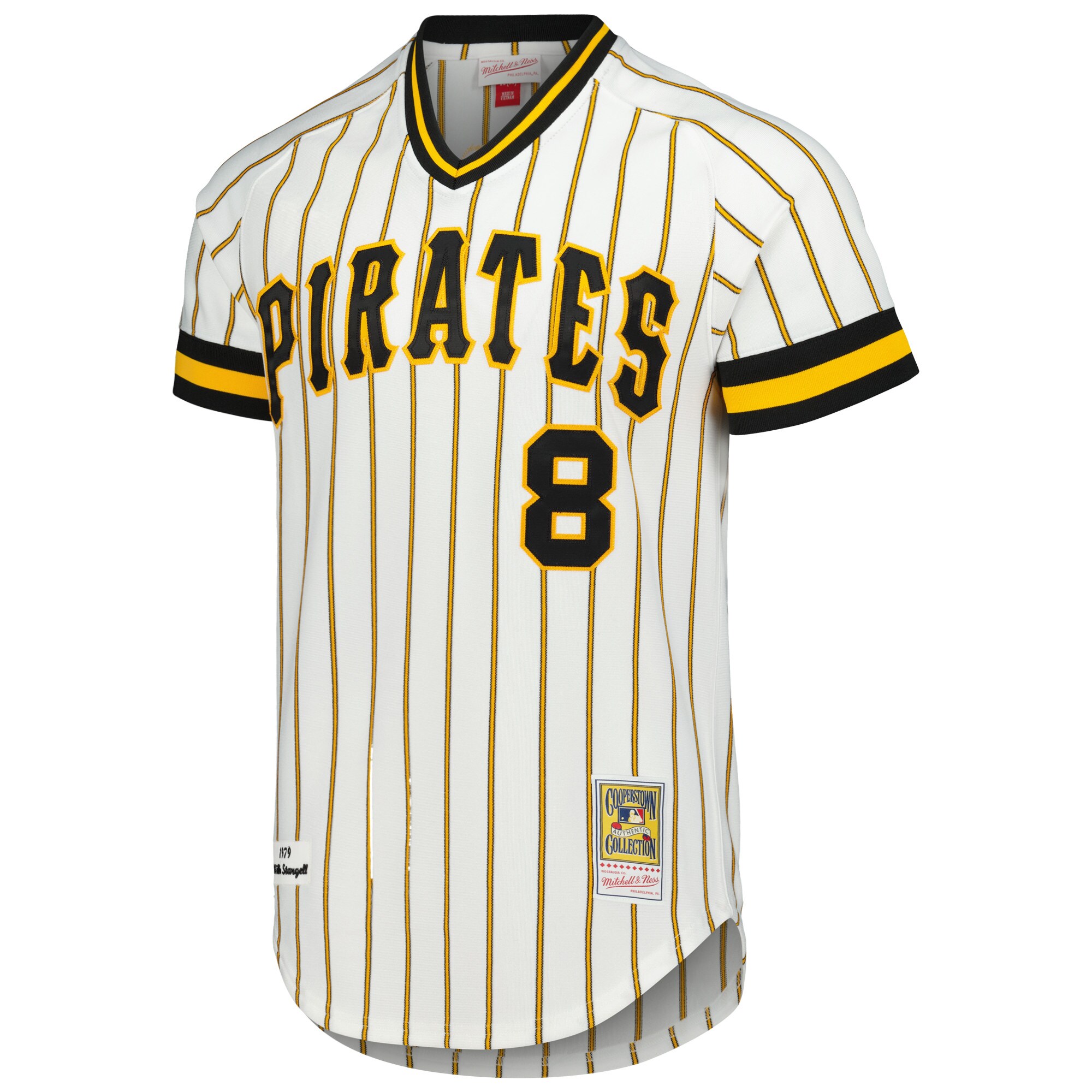Alternative view of Men's Pittsburgh Pirates Willie Stargell Mitchell & Ness White Cooperstown Collection 1979 Jersey 