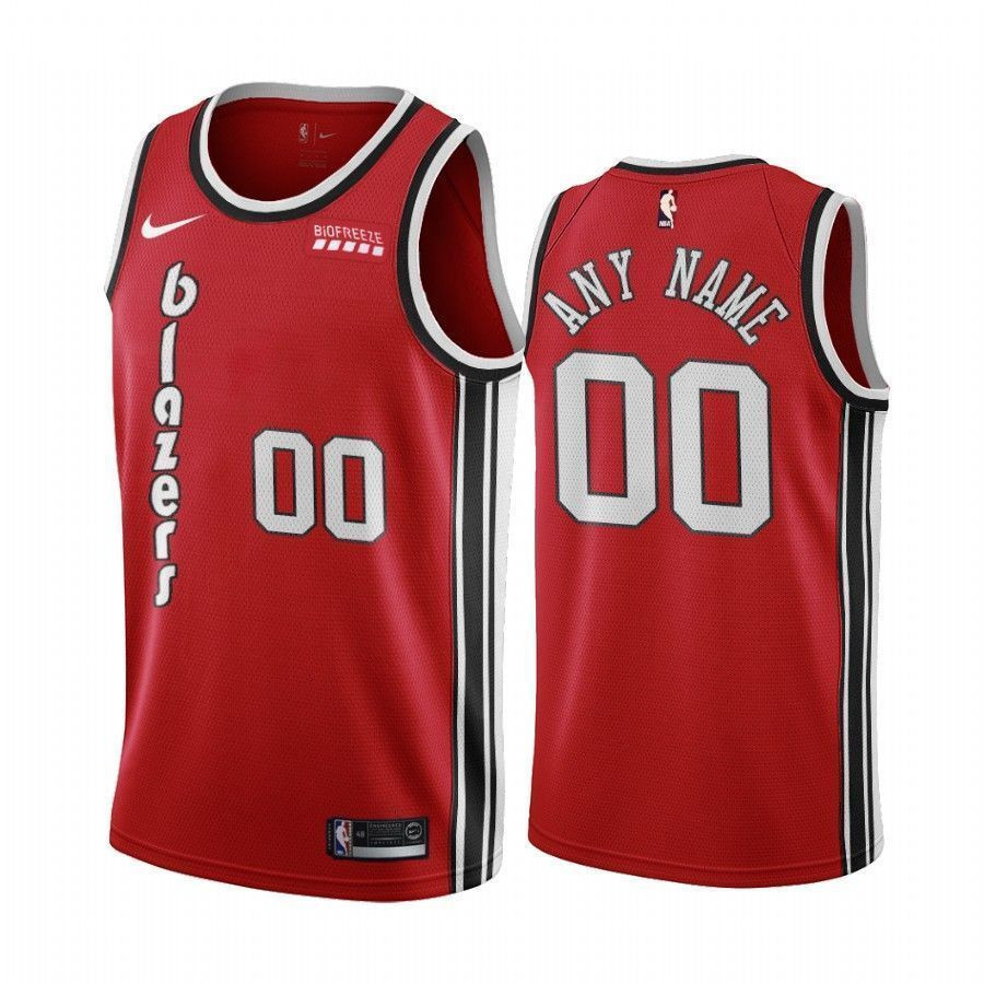 Men's Portland Trail Blazers Custom Red Classic Edition Basketball Jersey - JS245 