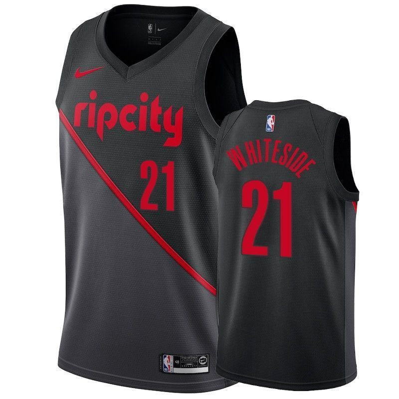 Men's Portland Trail Blazers Hassan Whiteside 21 City Men's Basketball Jersey - JS990 