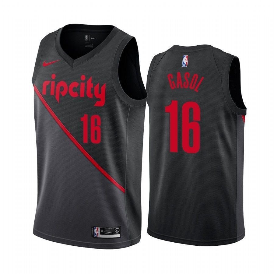 Men's Portland Trail Blazers Pau Gasol 16 City Men's Basketball Jersey - JS335 
