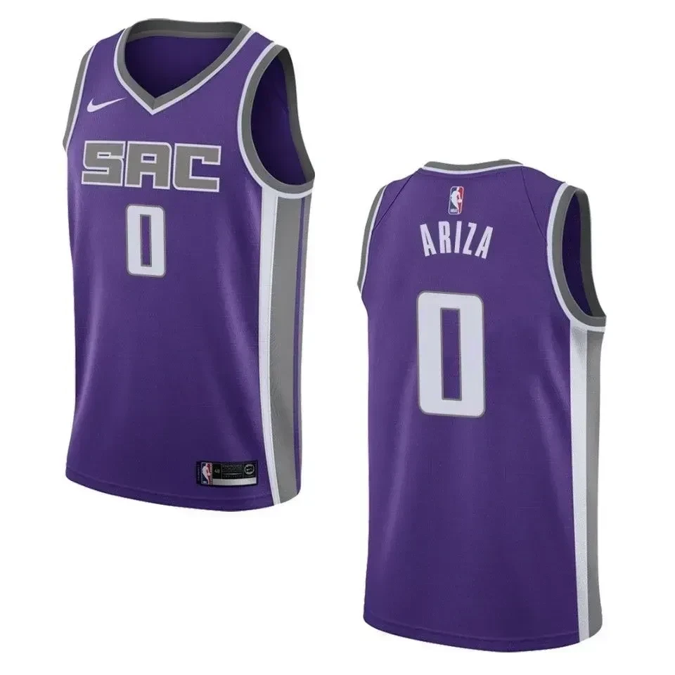Men's Sacramento Kings 0 Trevor Ariza Icon Swingman Basketball Jersey - Purple - JS955 