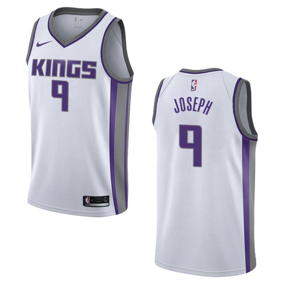 Men's Sacramento Kings 9 Cory Joseph Association Swingman Basketball Jersey - White - JS978 