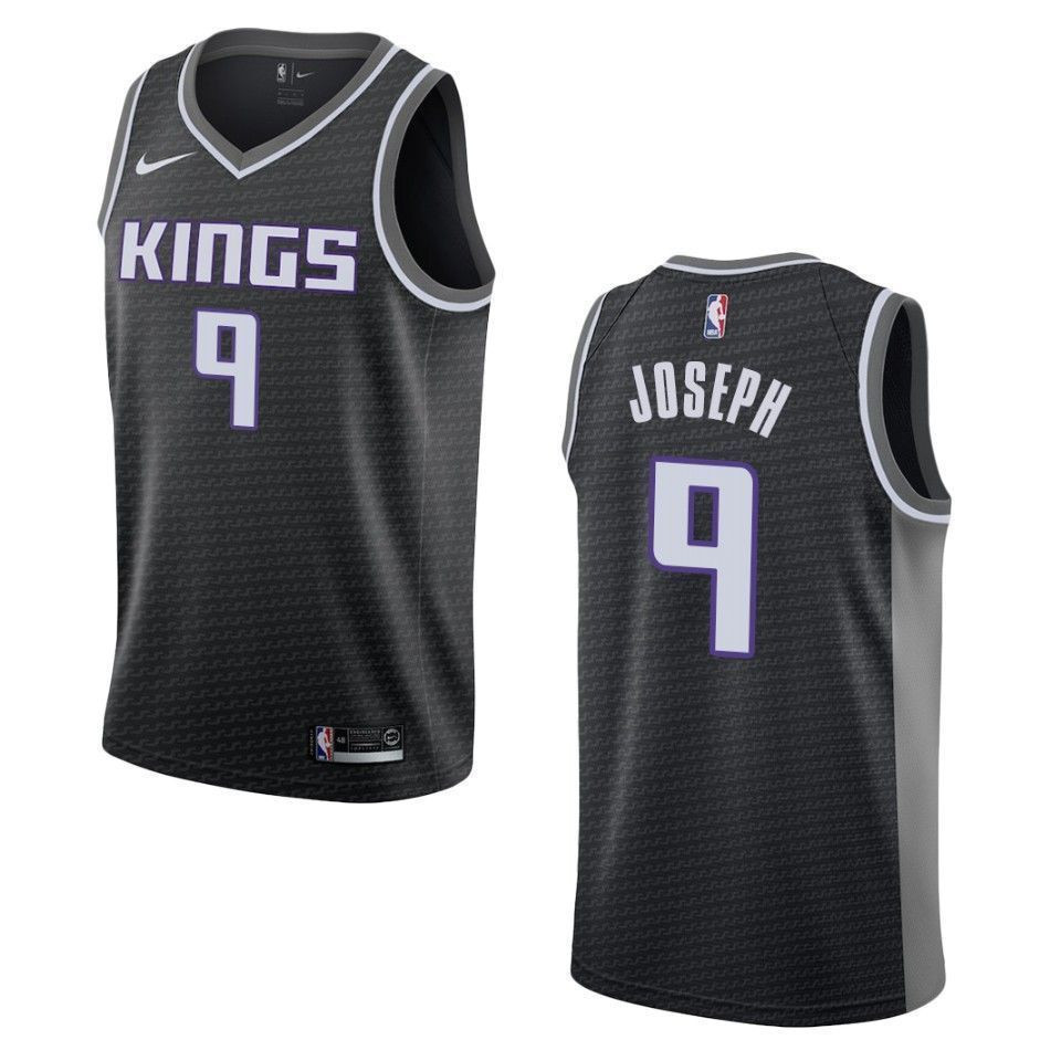 Men's Sacramento Kings 9 Cory Joseph Statement Swingman Basketball Jersey - Black - JS464 