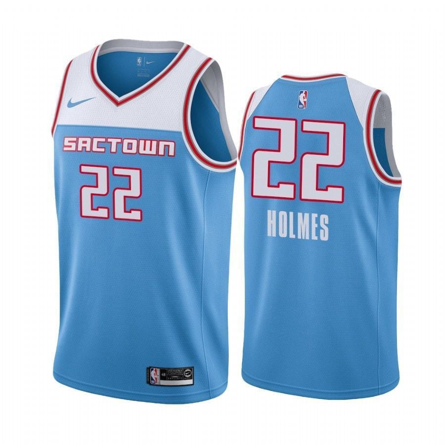 Men's Sacramento Kings Richaun Holmes 22 City Men's Basketball Jersey - JS378 