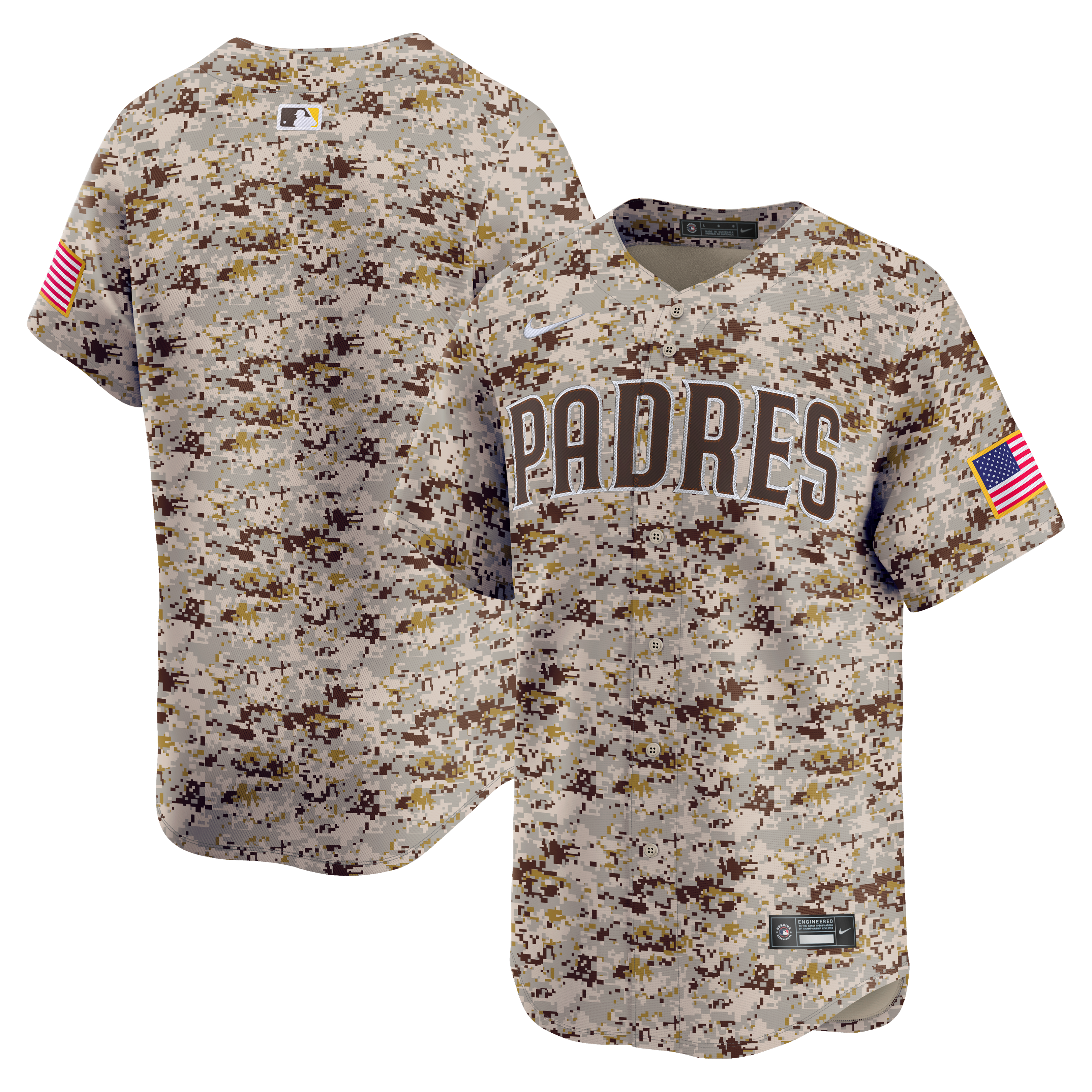 Men's San Diego Padres Camo Alternate Limited Baseball Jersey 