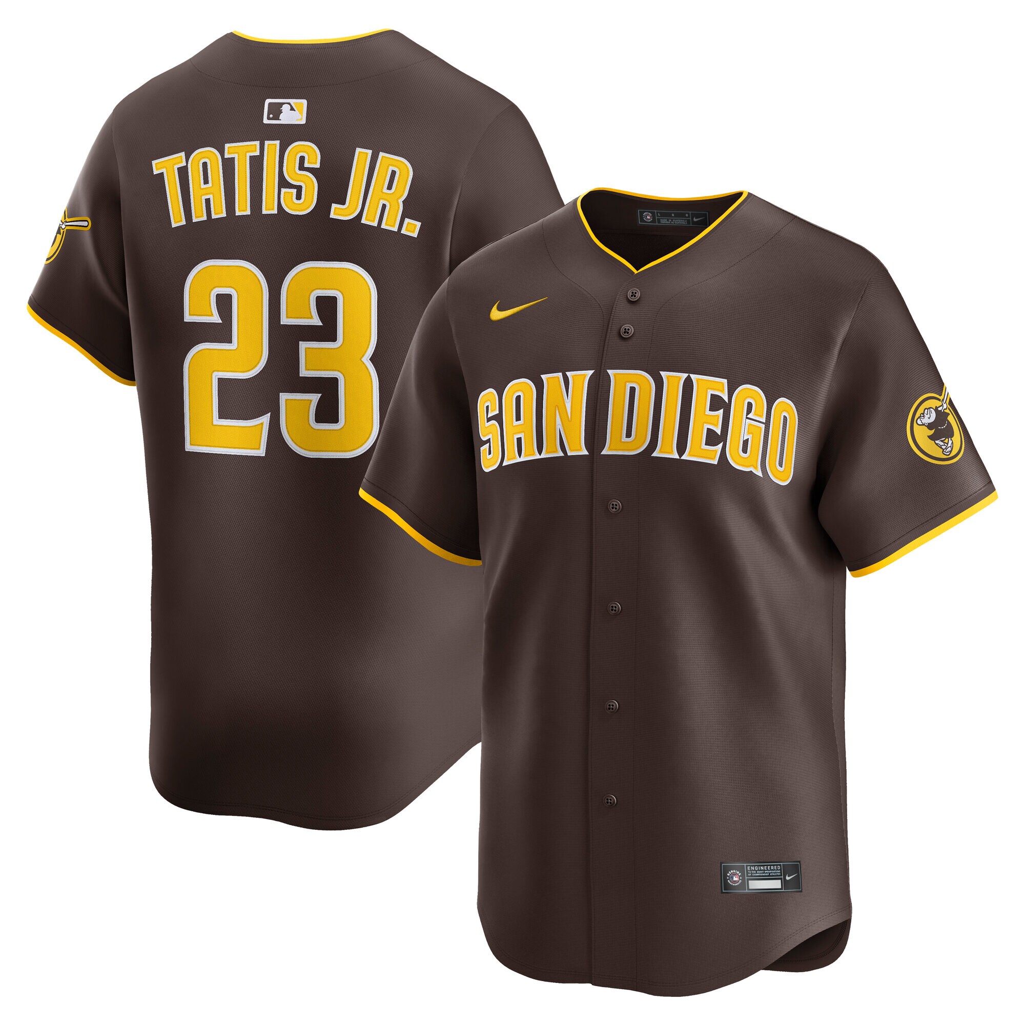 Men's San Diego Padres Fernando Tatis Jr. Brown Alternate Limited Player Baseball Jersey 
