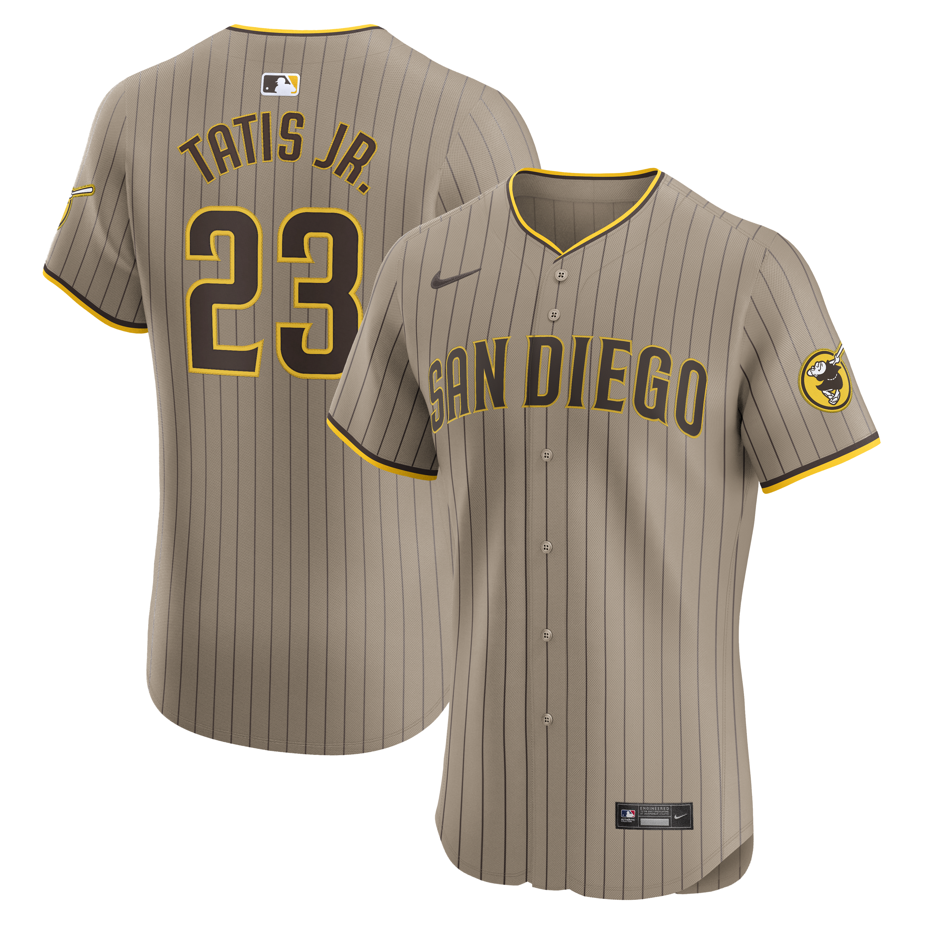 Men's San Diego Padres Fernando Tatis Jr. Sand Alternate Elite Player Baseball Jersey 