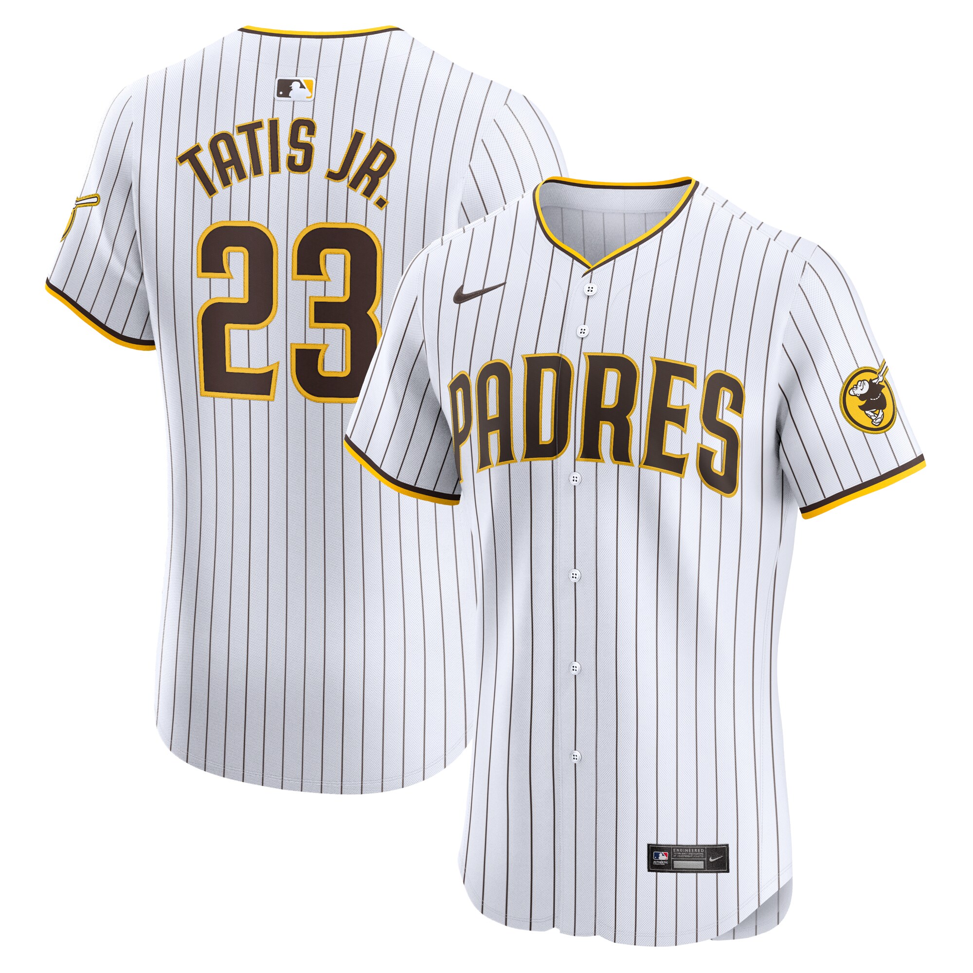 Men's San Diego Padres Fernando Tatis Jr. White Home Elite Baseball Jersey 