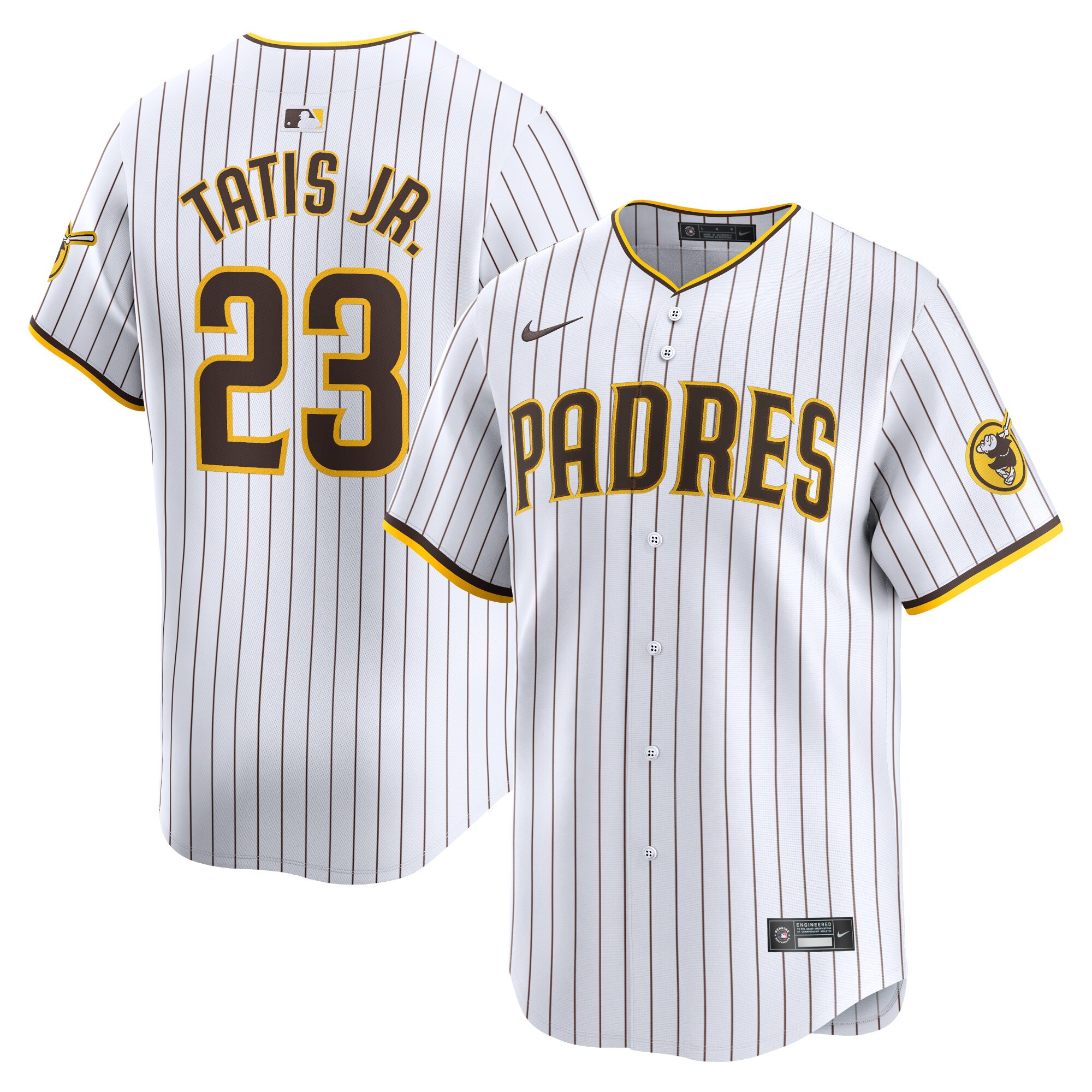 Men's San Diego Padres Fernando Tatis Jr. White Home Limited Player Baseball Jersey 