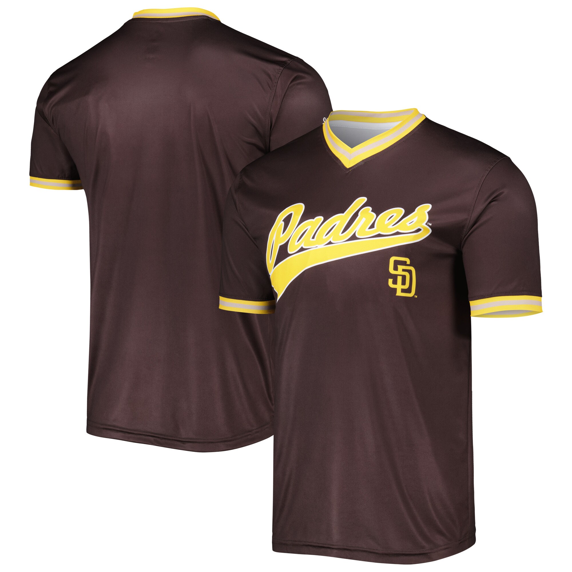 Men's San Diego Padres Stitches Brown Cooperstown Collection Team Baseball Jersey 