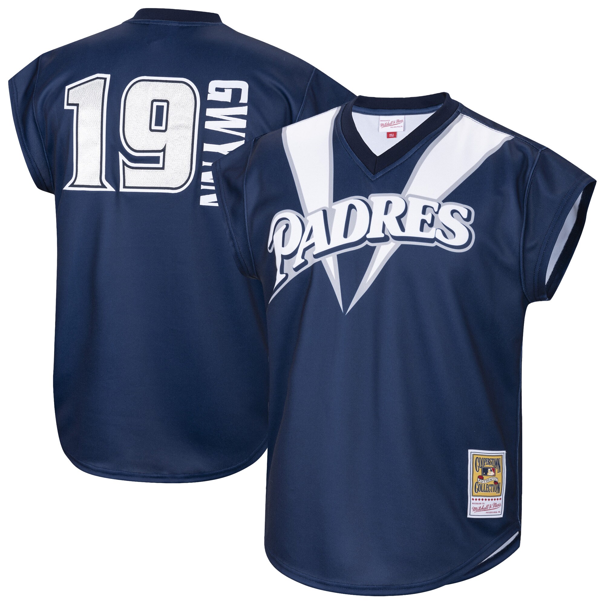 Men's San Diego Padres Tony Gwynn Mitchell & Ness Navy 1999 Baseball Jersey 