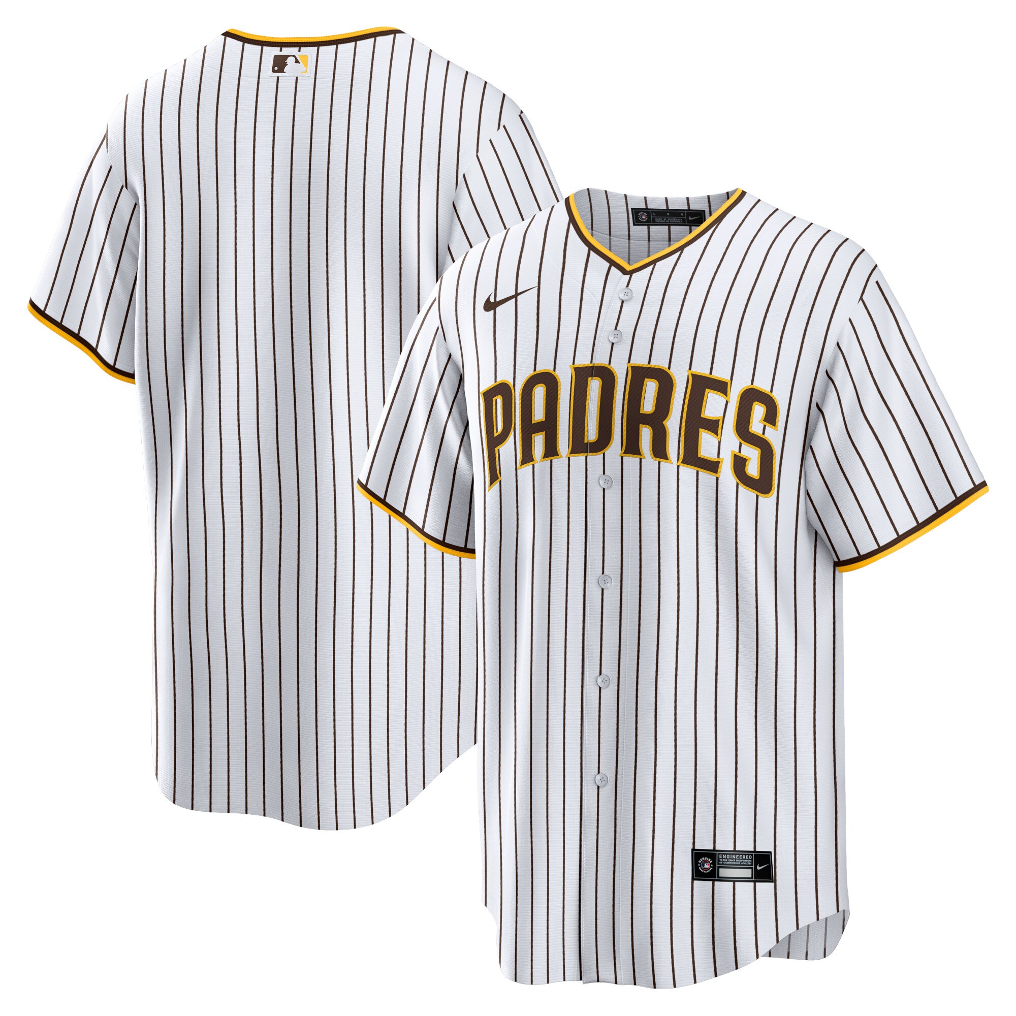Men's San Diego Padres White Home Blank Baseball Jersey 