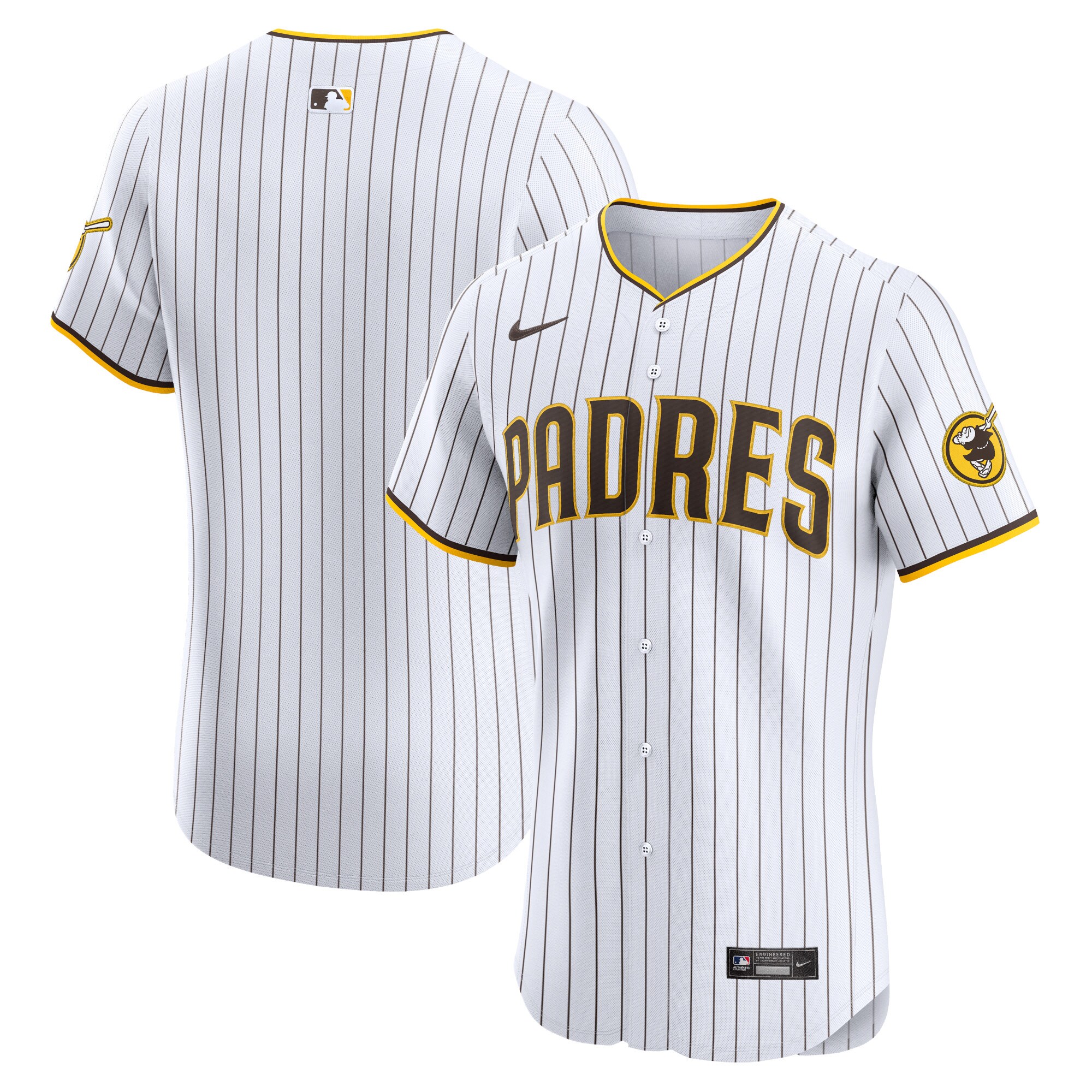 Men's San Diego Padres White Home Elite Baseball Jersey 