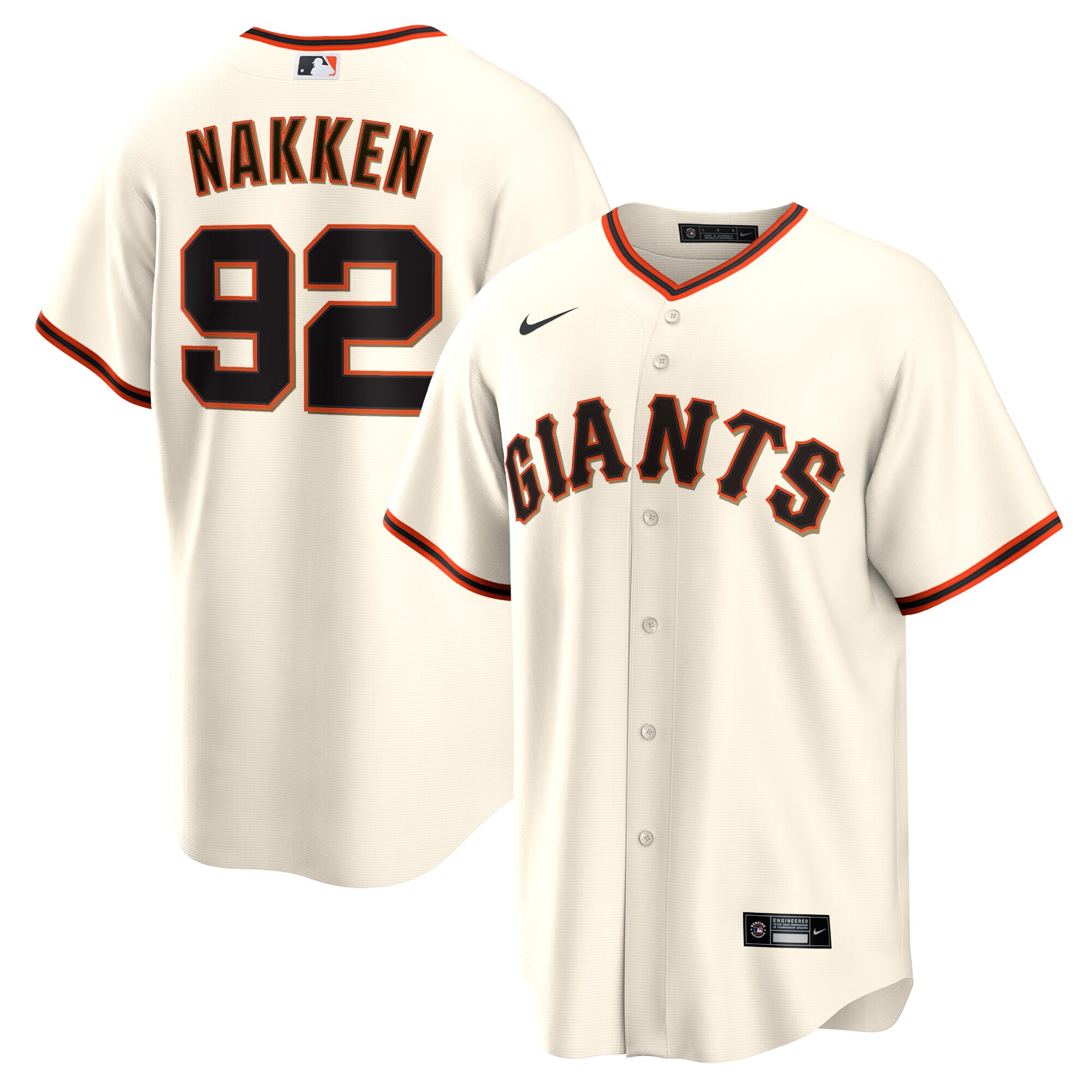 Men's San Francisco Giants Alyssa Nakken Cream Home Player Baseball Jersey 