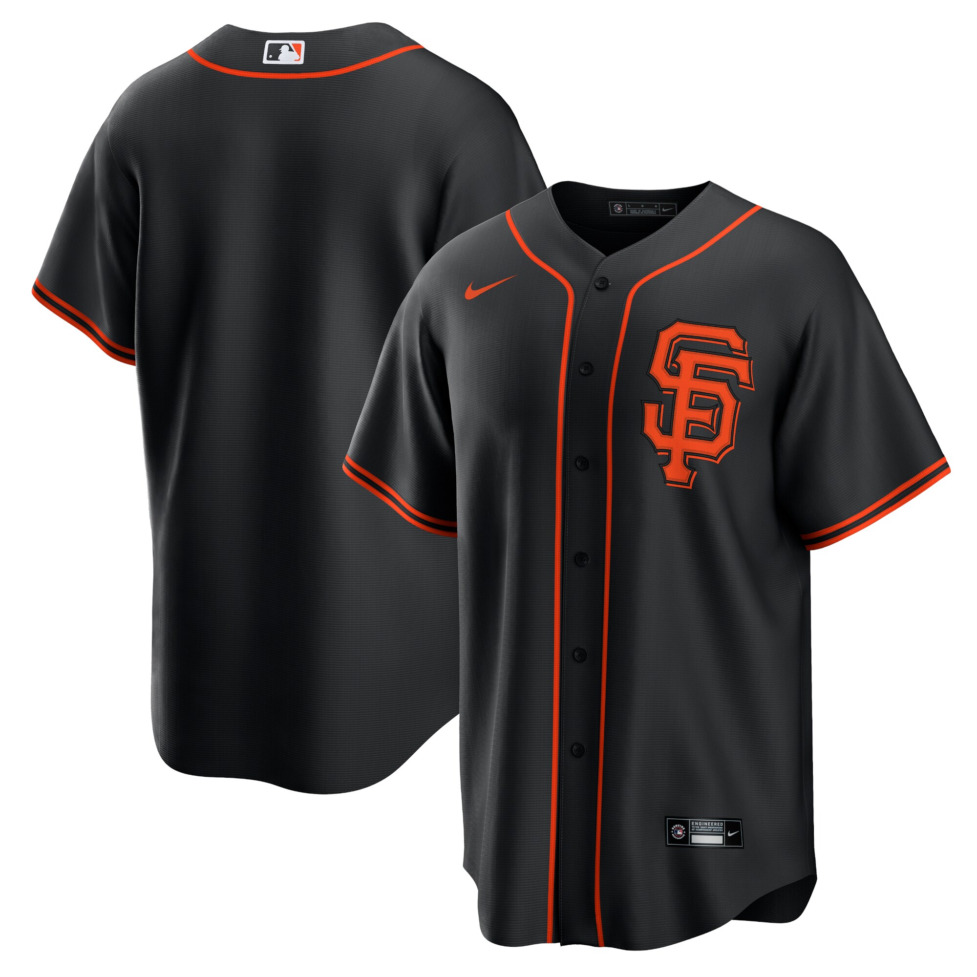 Men's San Francisco Giants Black Alternate Team Baseball Jersey 