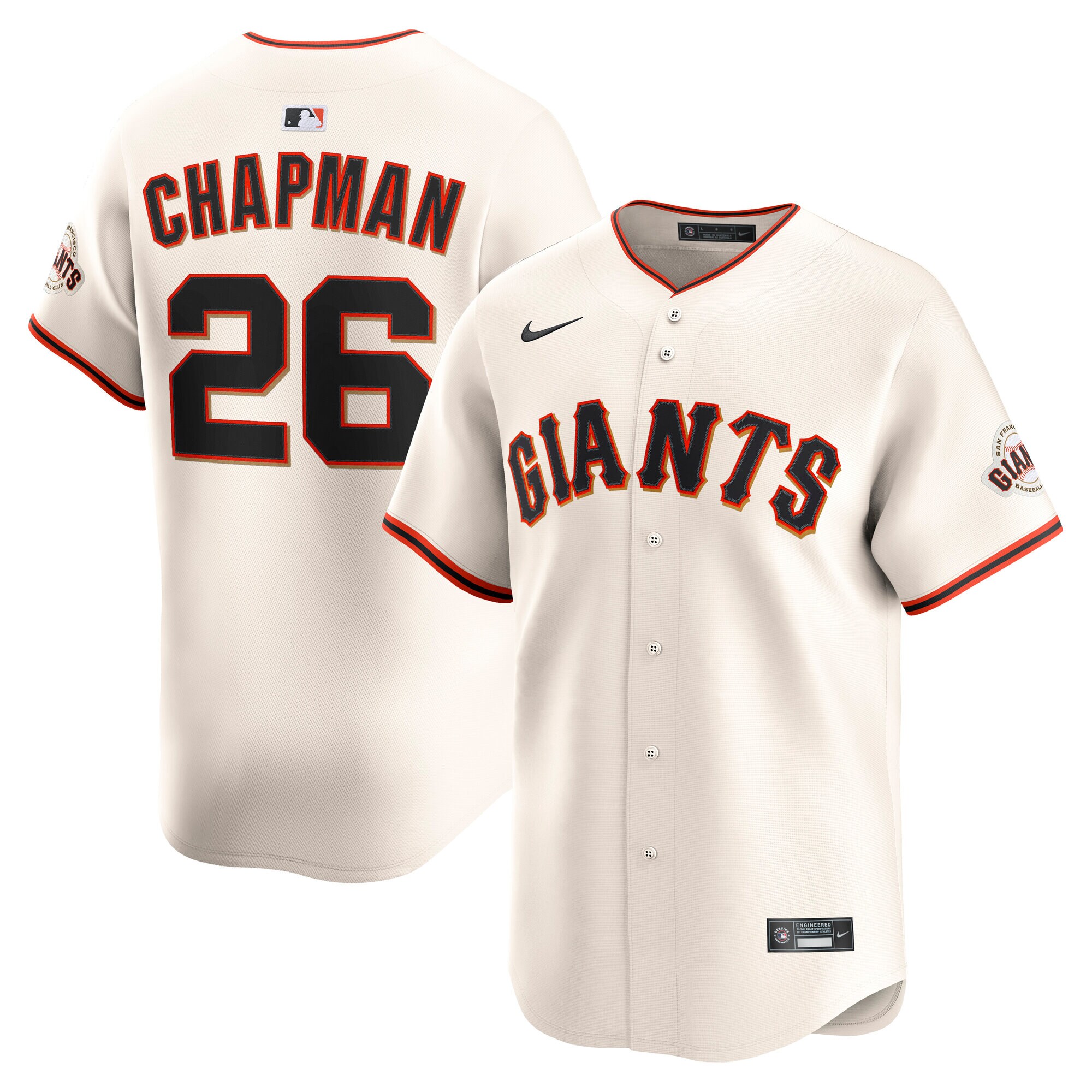 Men's San Francisco Giants Matt Chapman Cream Home Limited Player Baseball Jersey 