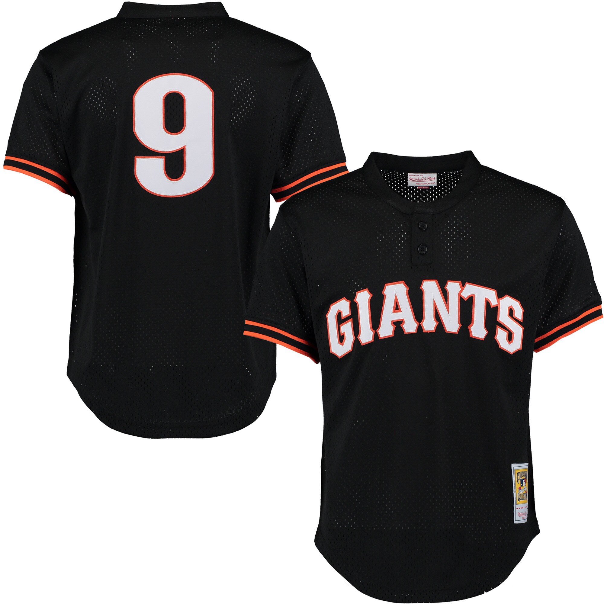 Men's San Francisco Giants Matt Williams Mitchell & Ness Black Cooperstown Mesh Batting Practice Baseball Jersey 