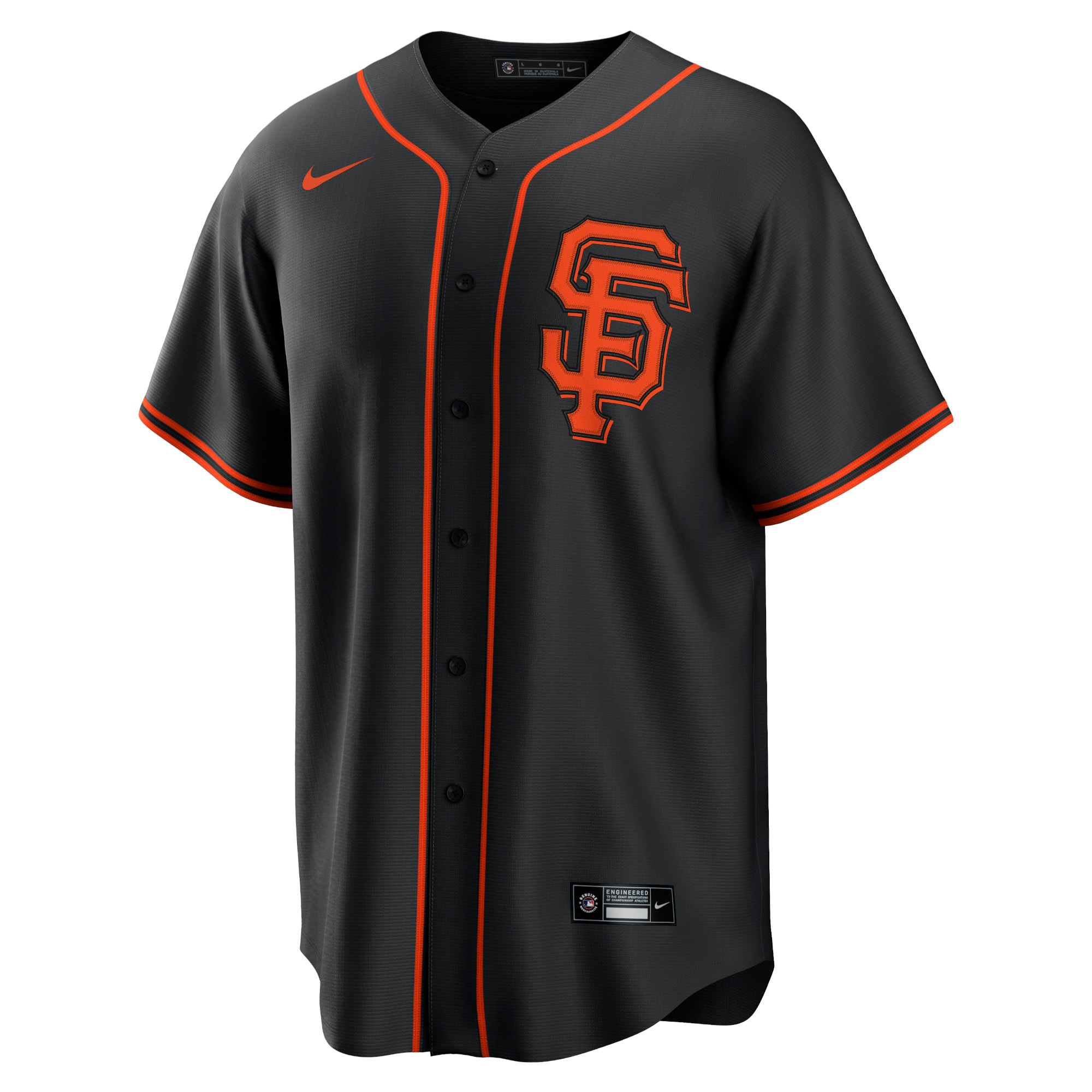 Alternative view of Men's San Francisco Giants Mike Yastrzemski Black Alternate Player Name Baseball Jersey 