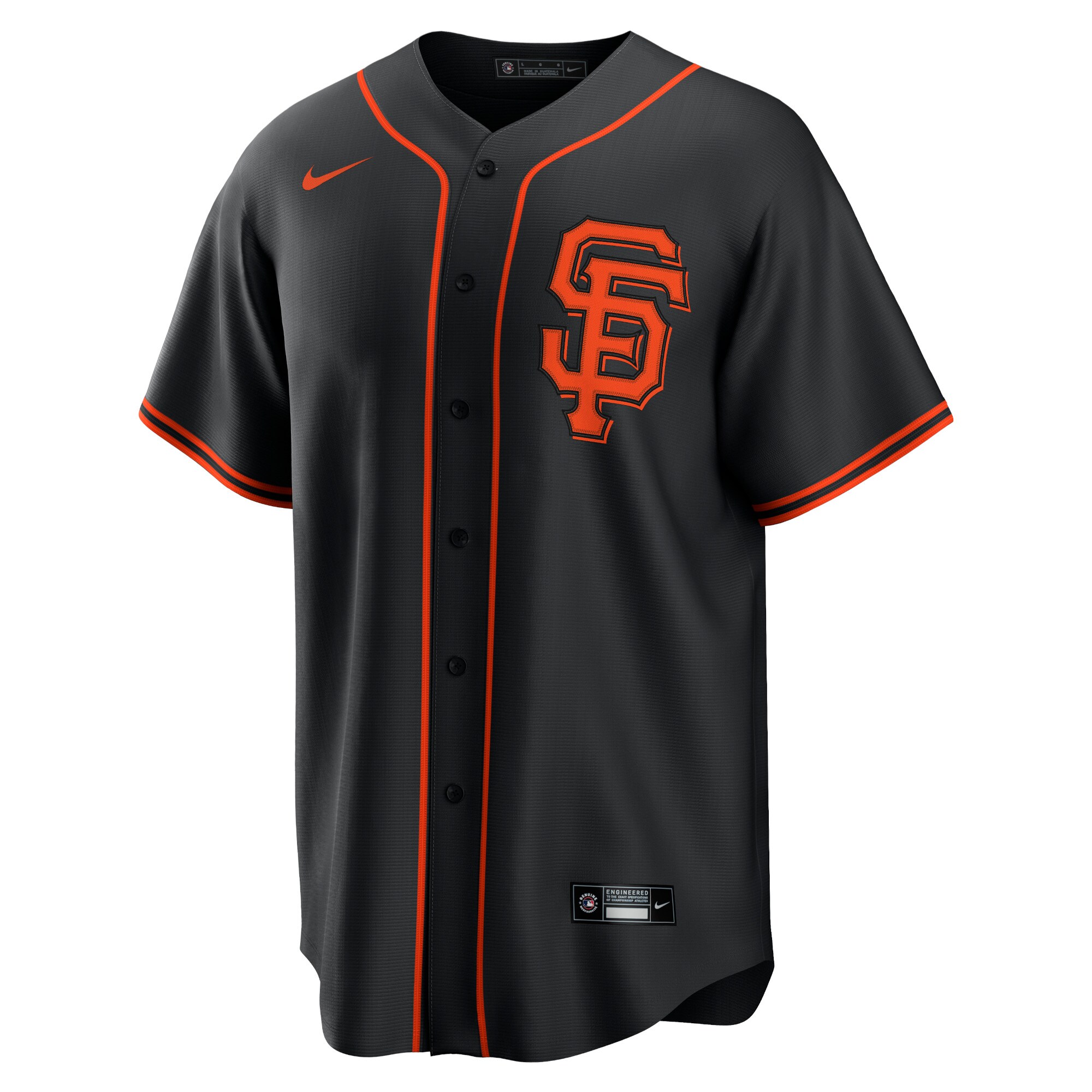 Alternative view of Men's San Francisco Giants Mike Yastrzemski Black Alternate Player Name Baseball Jersey 