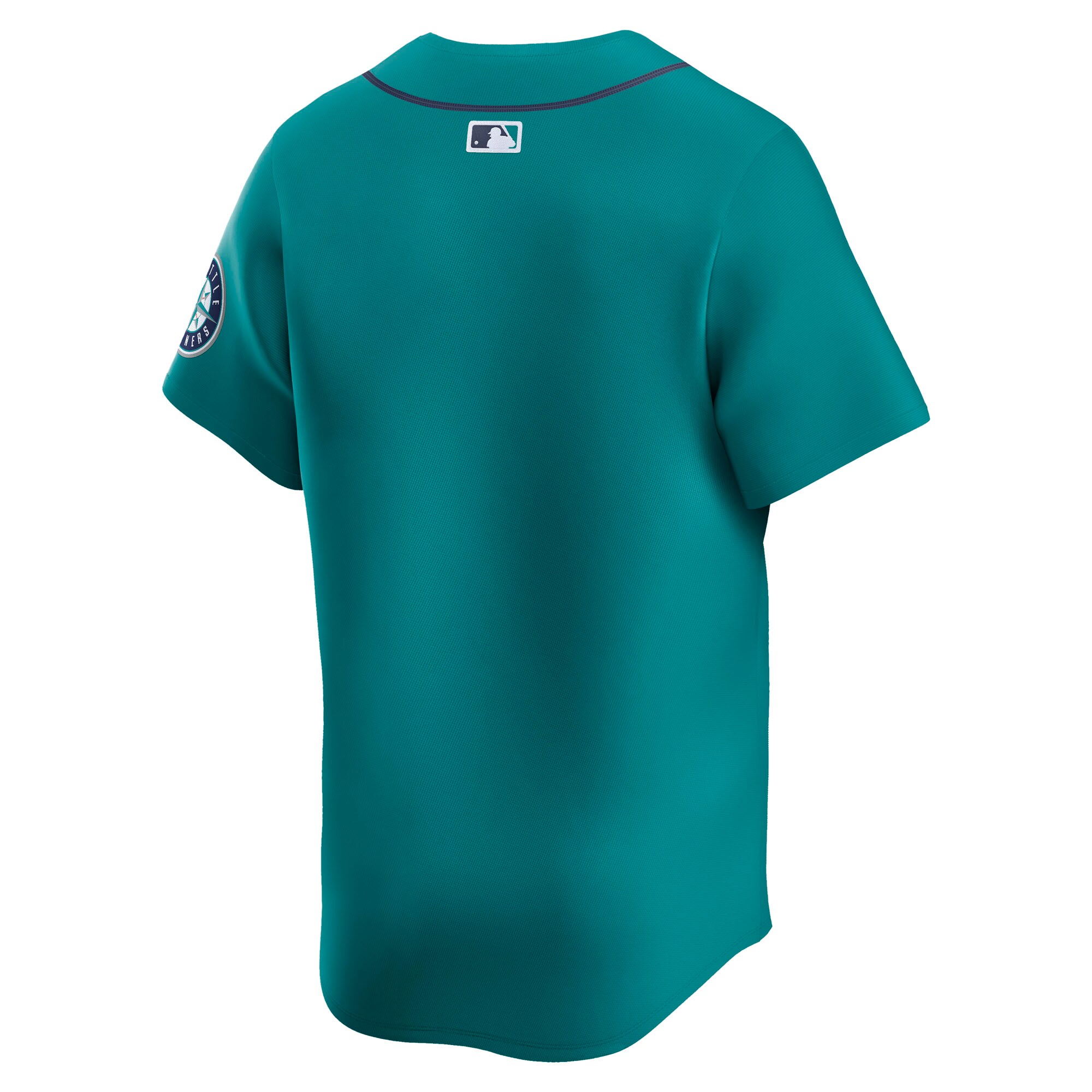 Alternative view of Men's Seattle Mariners Aqua Alternate Limited Baseball Jersey 