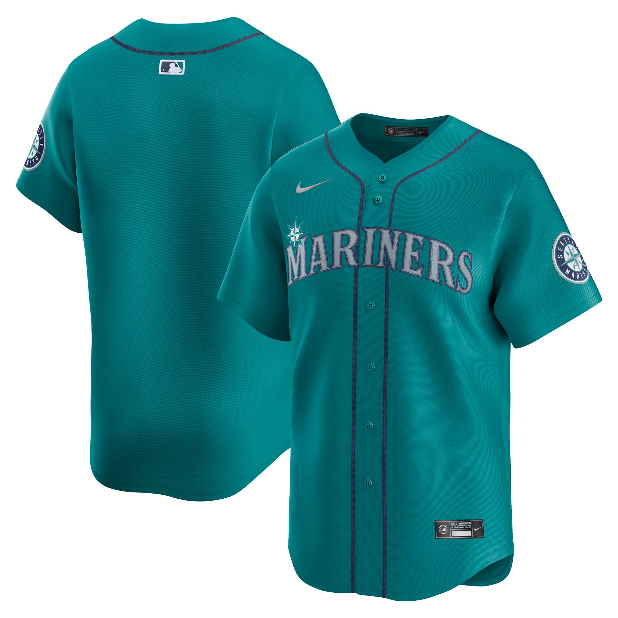 Men's Seattle Mariners Aqua Alternate Limited Baseball Jersey 