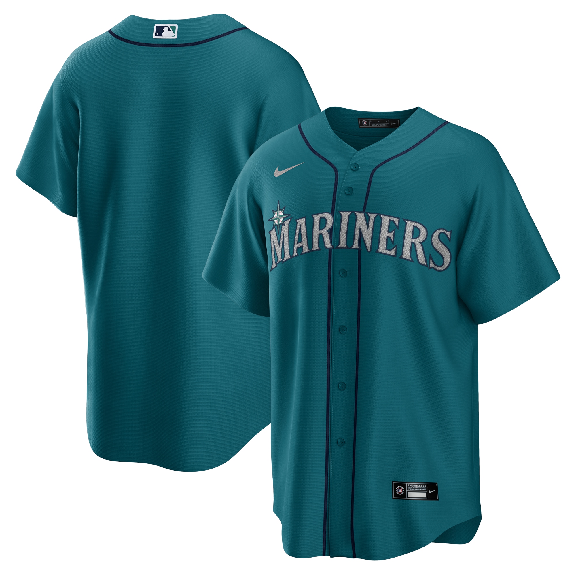 Men's Seattle Mariners Aqua Alternate Team Baseball Jersey 