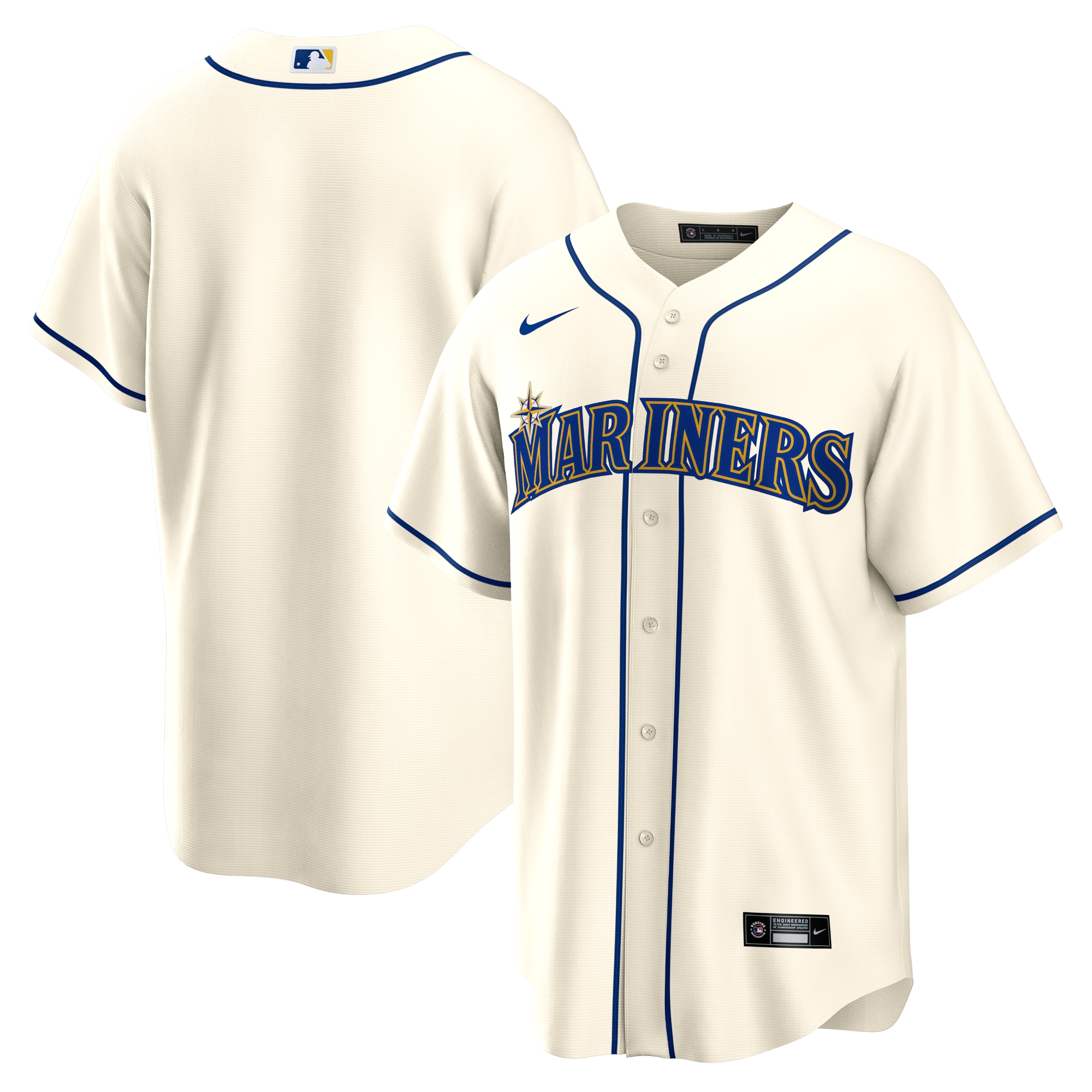 Men's Seattle Mariners Cream Alternate Team Baseball Jersey 