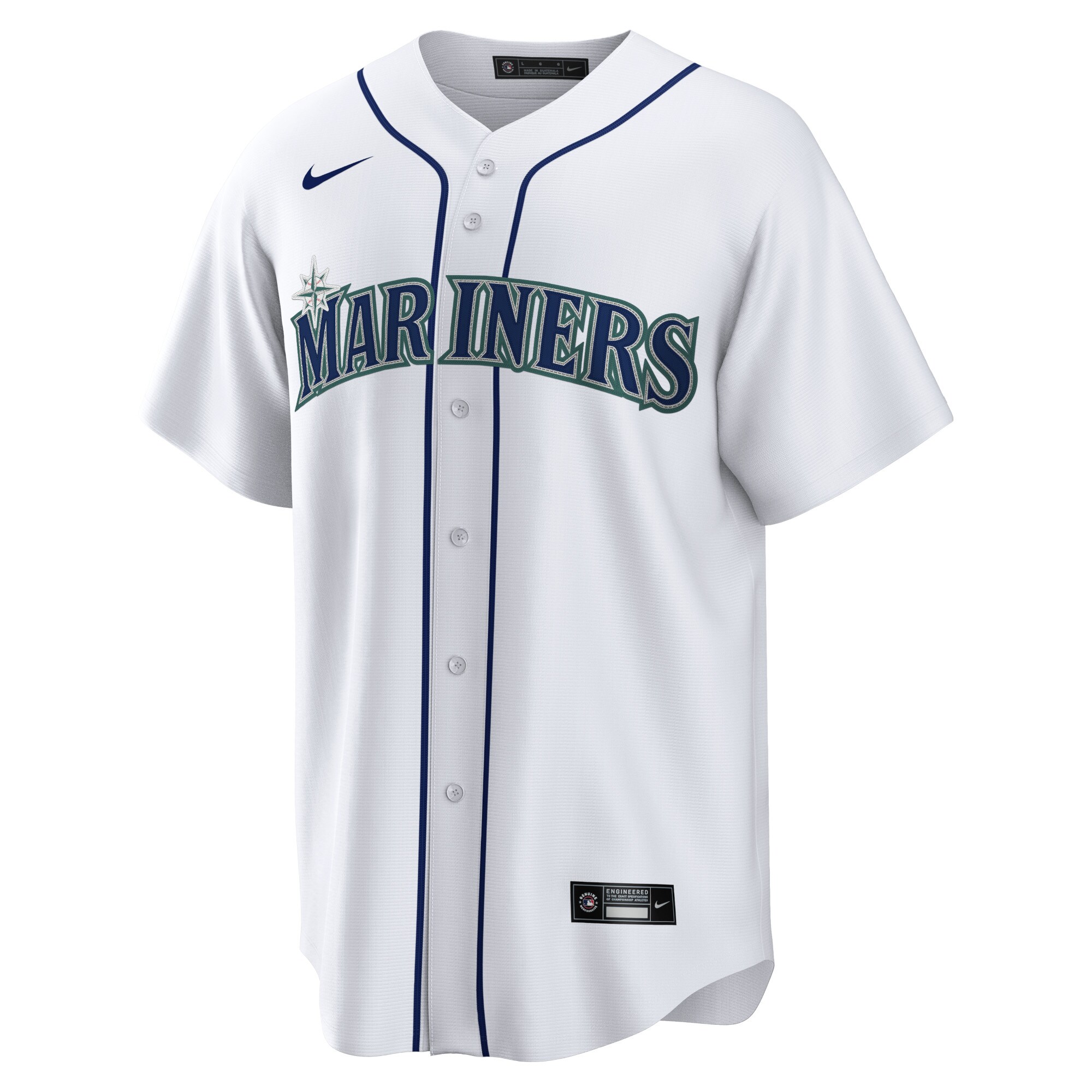 Alternative view of Men's Seattle Mariners JP Crawford White Home Baseball Jersey 