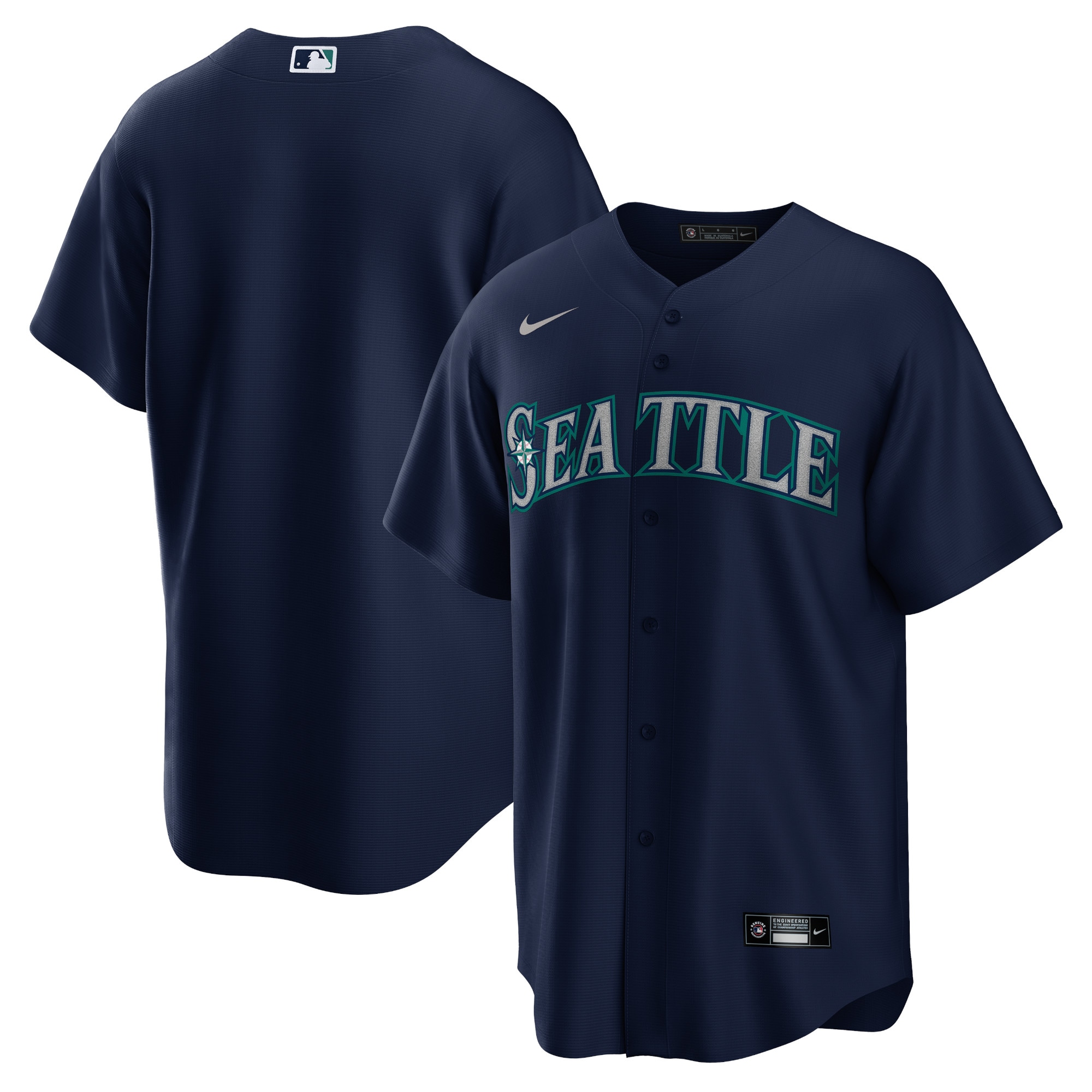 Men's Seattle Mariners Navy Alternate Team Baseball Jersey 