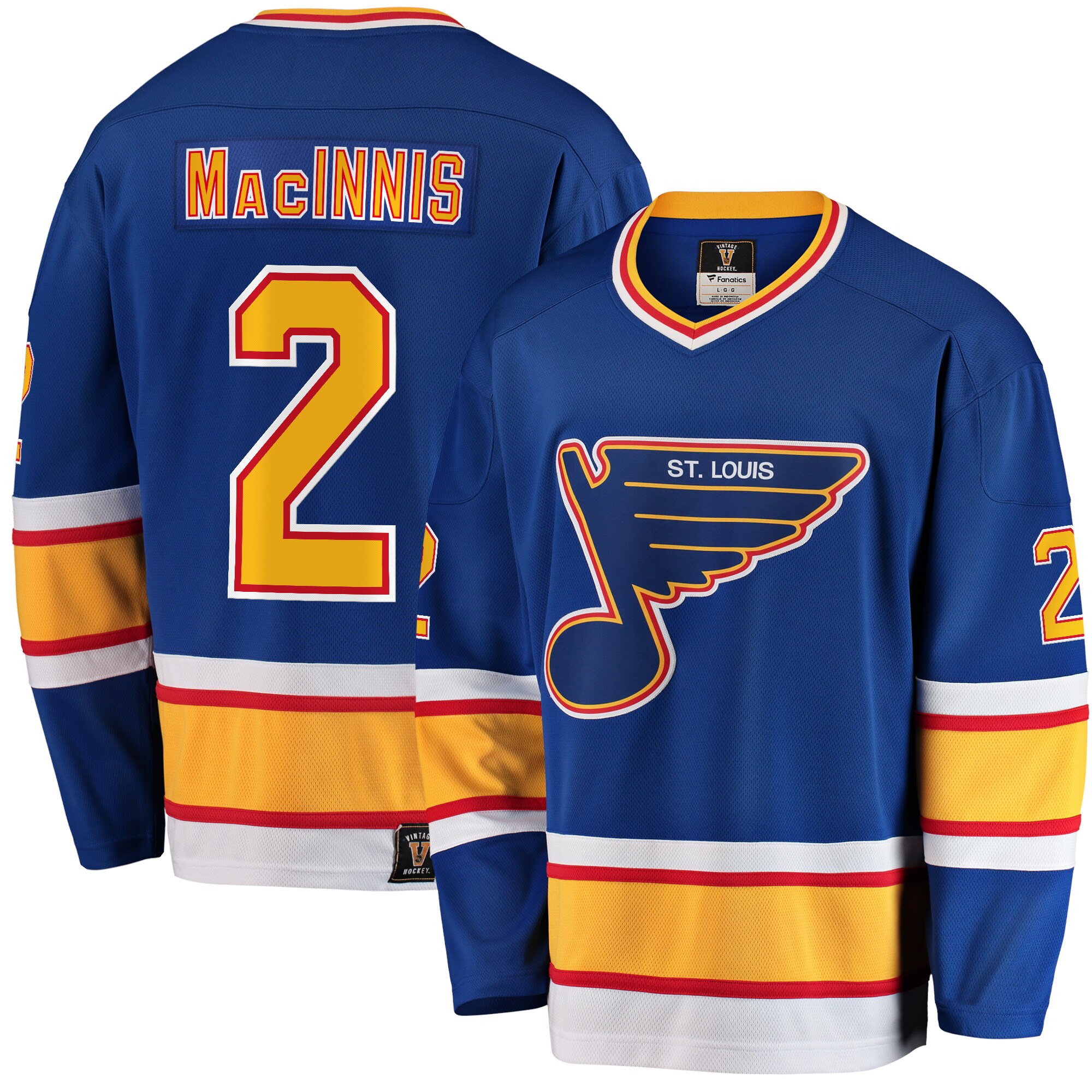 Men's St. Louis Blues Al Macinnis Blue Premier Breakaway Retired Player Hockey Jersey - JS274 