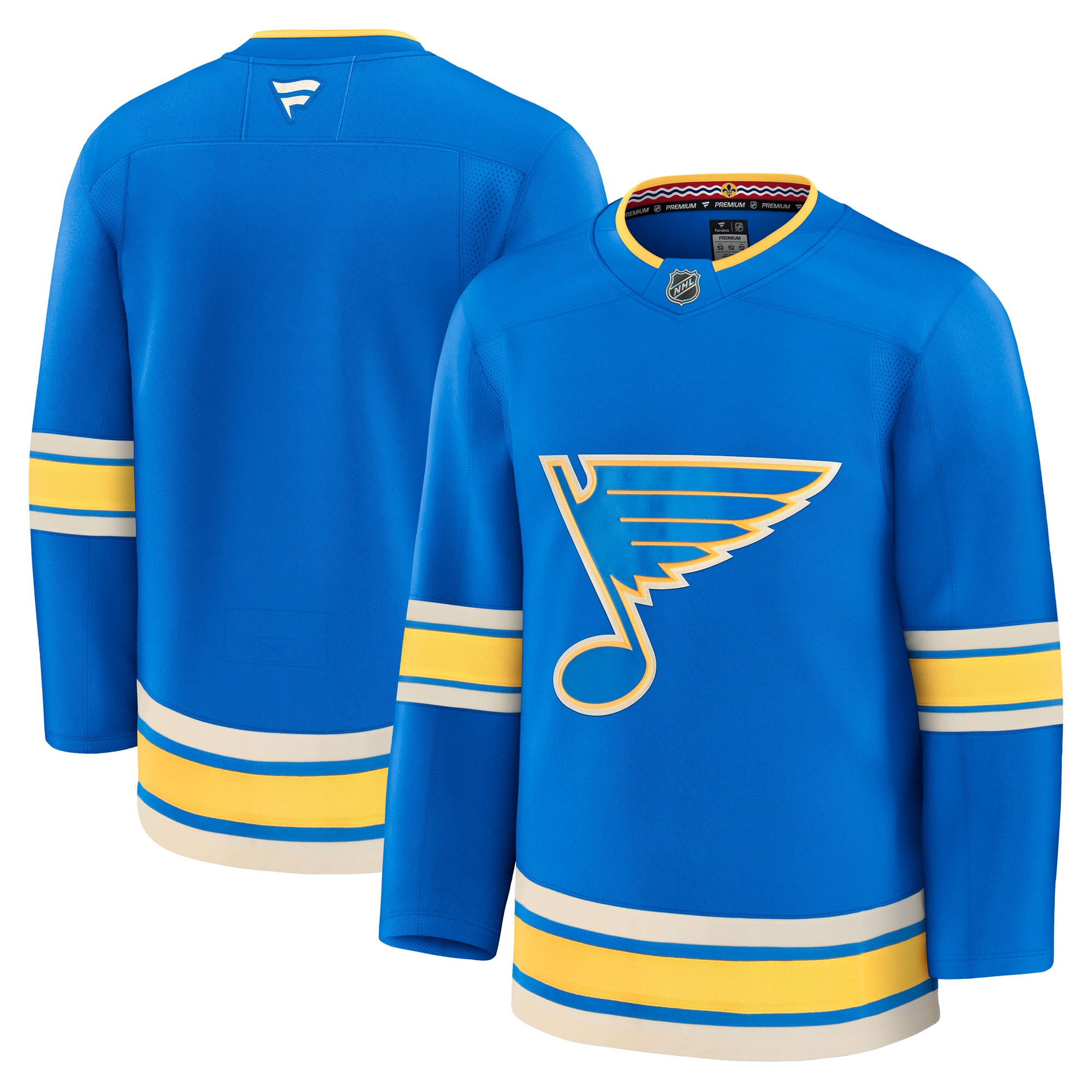 Men's St. Louis Blues Blue Alternate Premium Hockey Jersey - JS657 