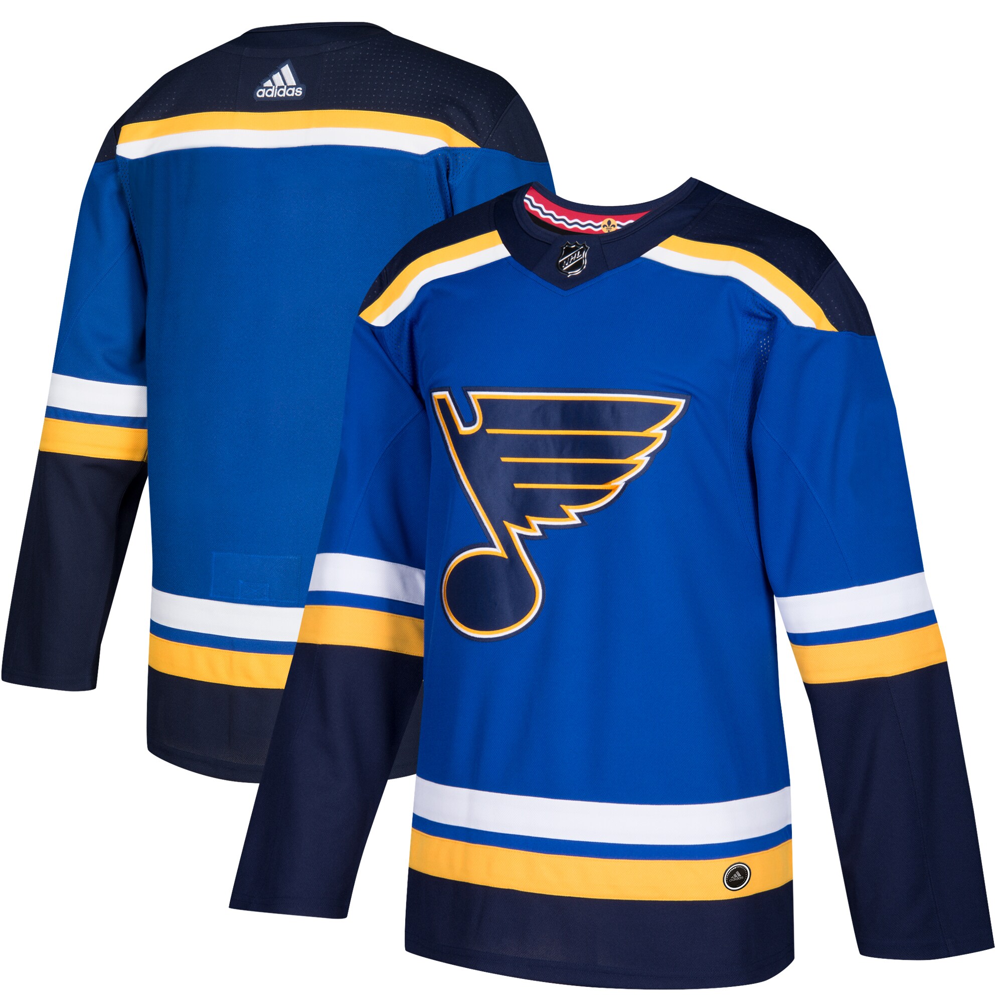 Men's St. Louis Blues Blue Home Blank Hockey Jersey - JS552 